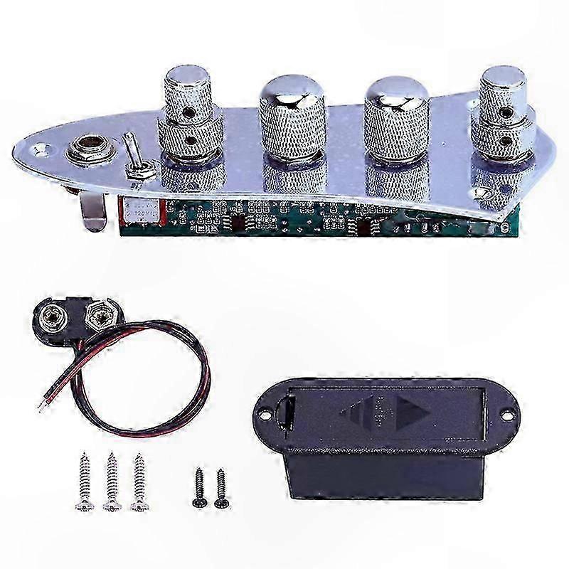 4/5 String Bass Guitar Control Plate with Jazz JB Pickup Configuration