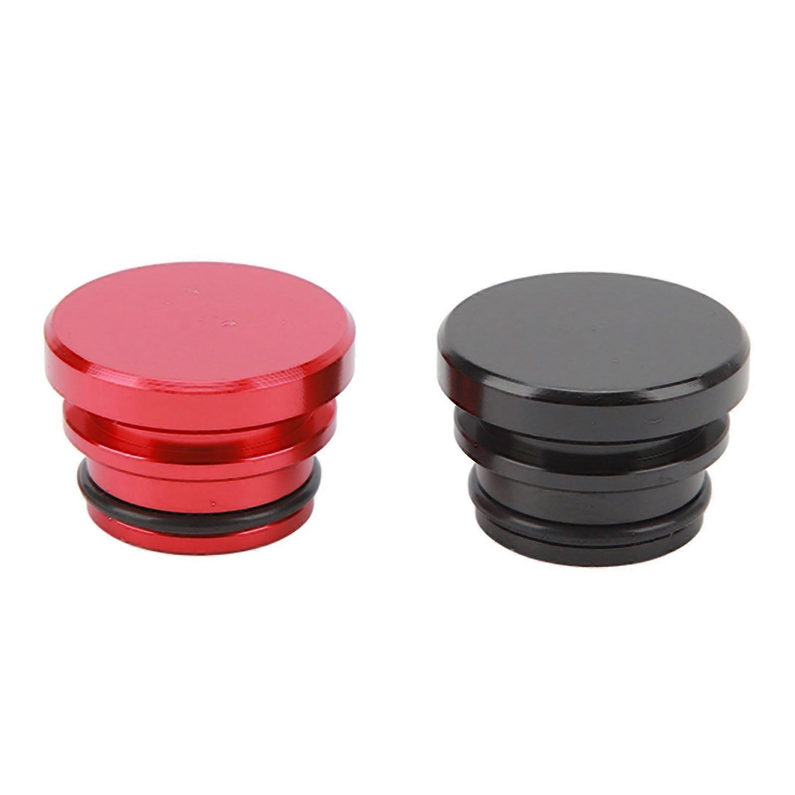 2PCS Cigarette Lighter Dust Plug Red and Black Dustproof Lighter Socket Cover Cap for Vehicles with 12V Accessory Plugs