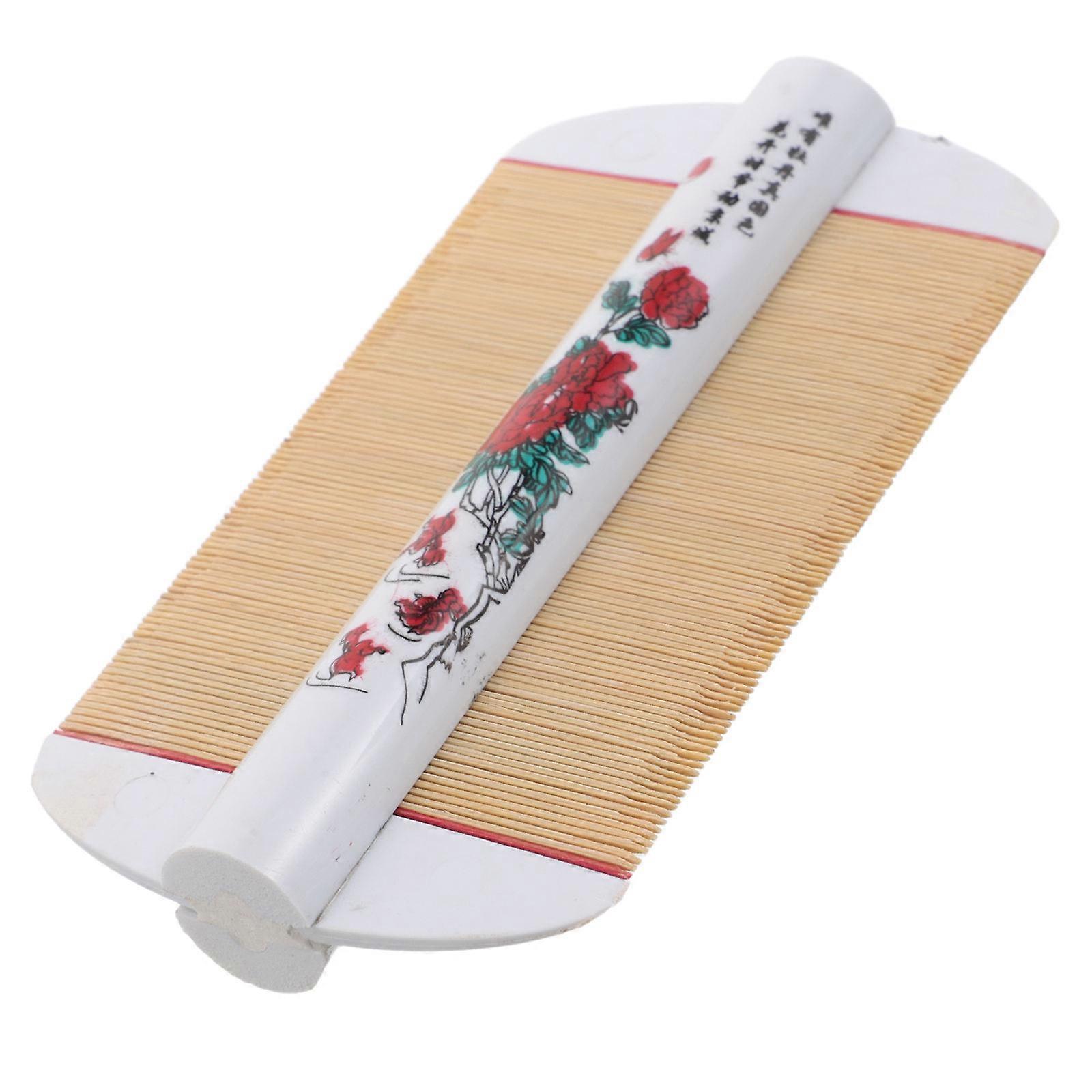 Scalp Cleaning Comb Double Sided Bamboo Comb for Removal 2Pcs