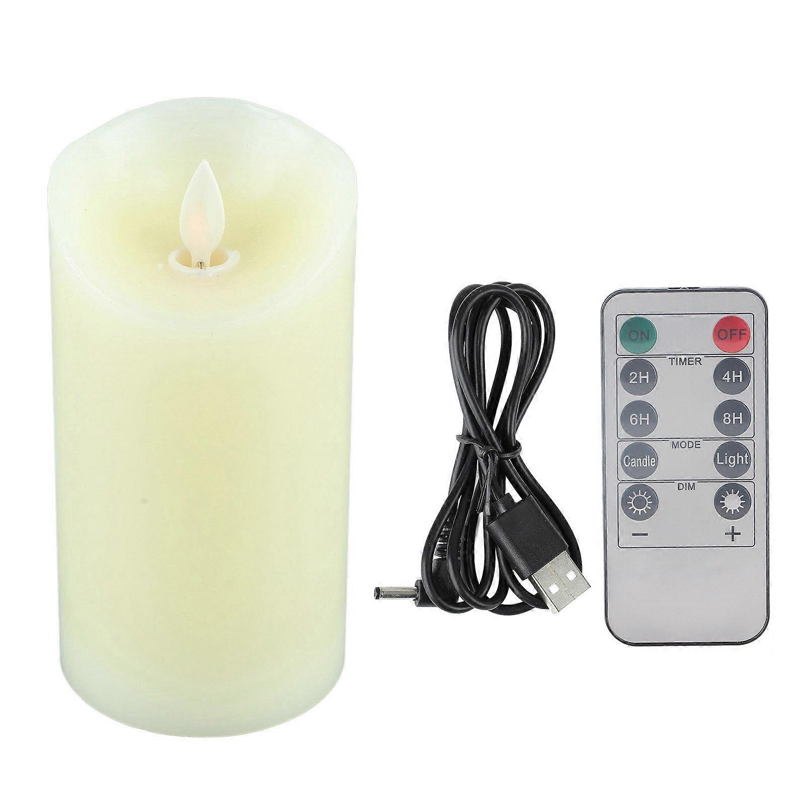 Rechargeable LED Candles Simulation High Brightness Romantic Flameless Flickering Dancing Candle with Remote Control