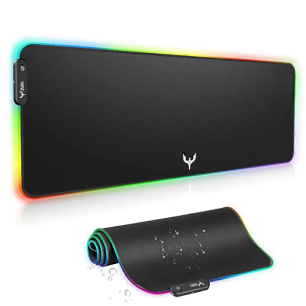 RGB Gaming Mouse Pad Oversized LED Extended With Non-Slip Rubber Base RGB Keyboard Mat For Computer Desk XXL 800x300x4mm