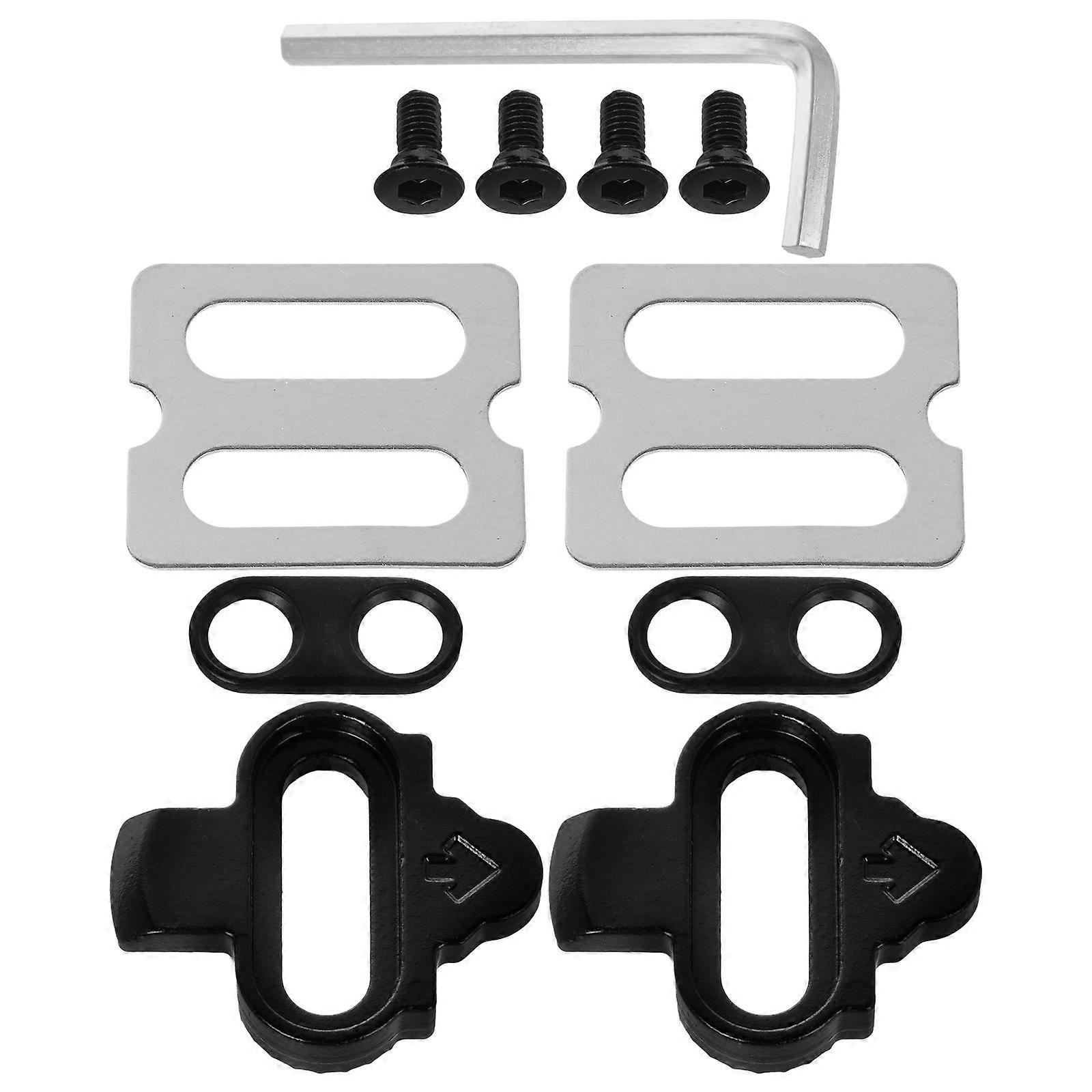 Bike Shoe Cleats Mountain Biking Self-Locking Mechanism Assorted Color 3.50X3.00X0.50CM 1Set
