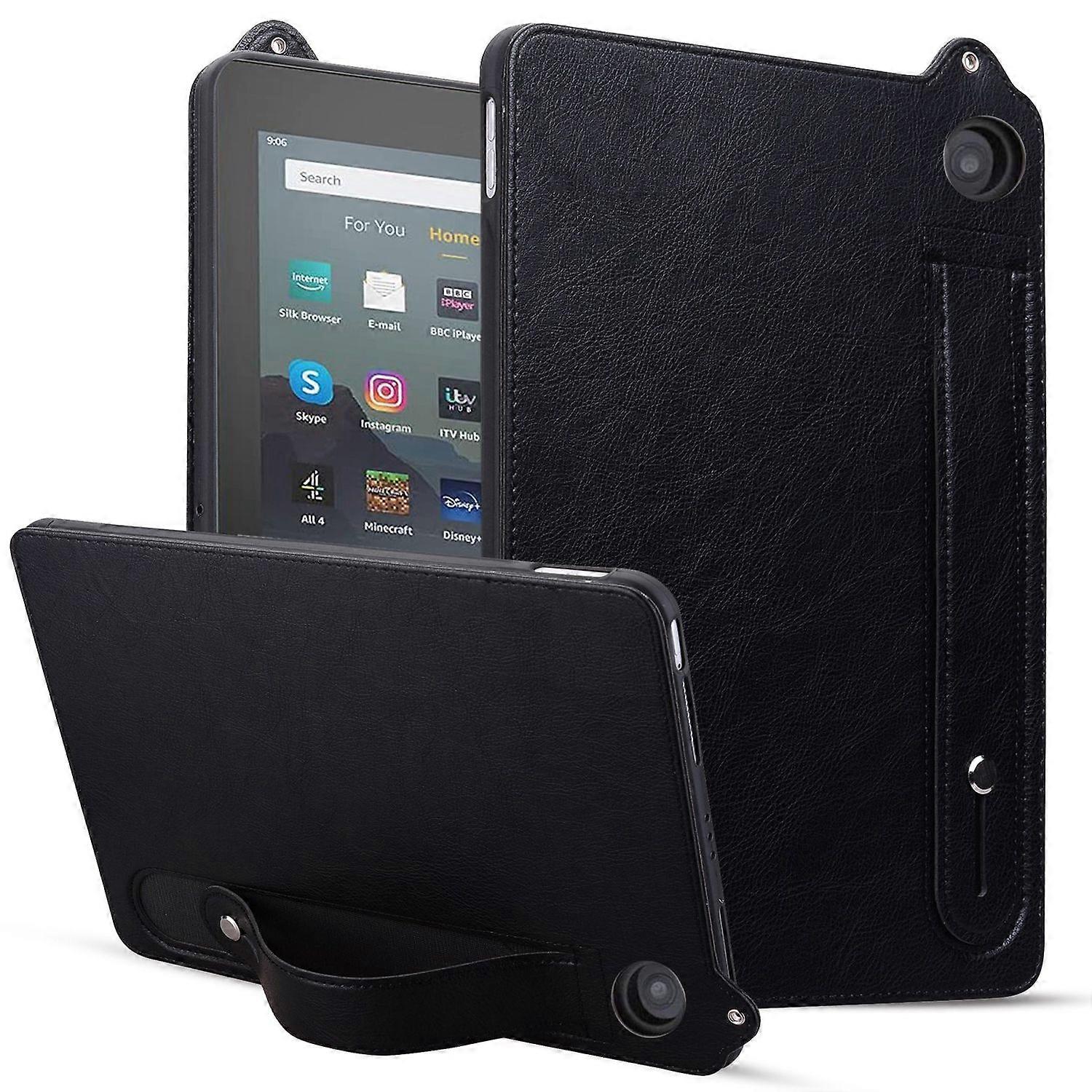 Tablet-Hülle aus Leder für Amazon Kindle HD8 / HD8 Plus 2024