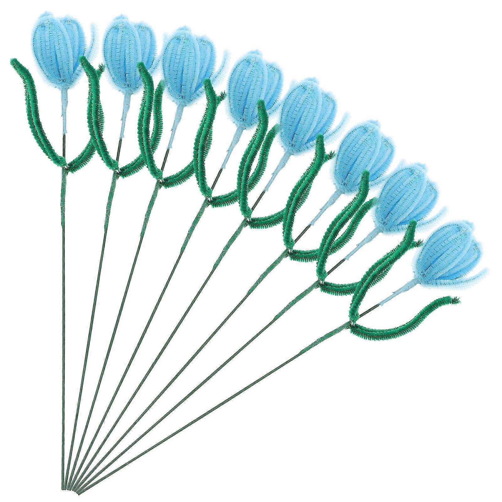 DIY Twisted Stick Chenille Stems for Craft Supplies 2Sets Blue