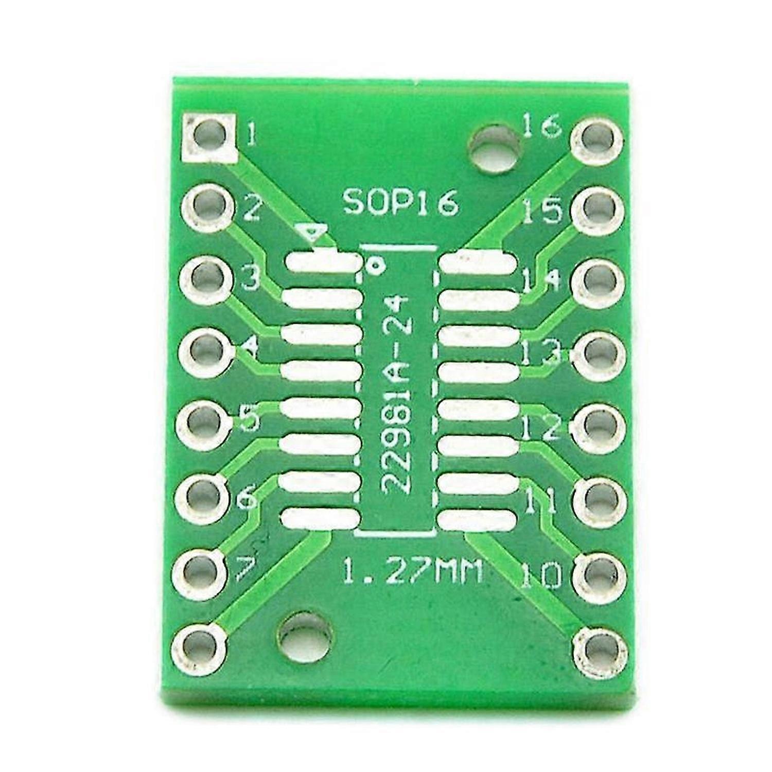 20 Stück Sop16 Ssop16 Tssop16 zu Dip16 0,65/1,27 mm IC-Adapter-Leiterplatte