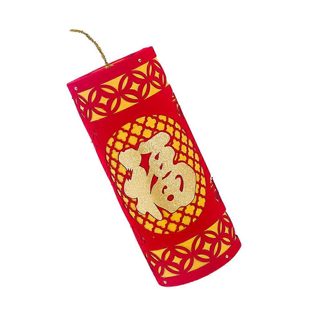 Shop Window Ornament Simulation for Spring Festival Red Decoration 1Pack