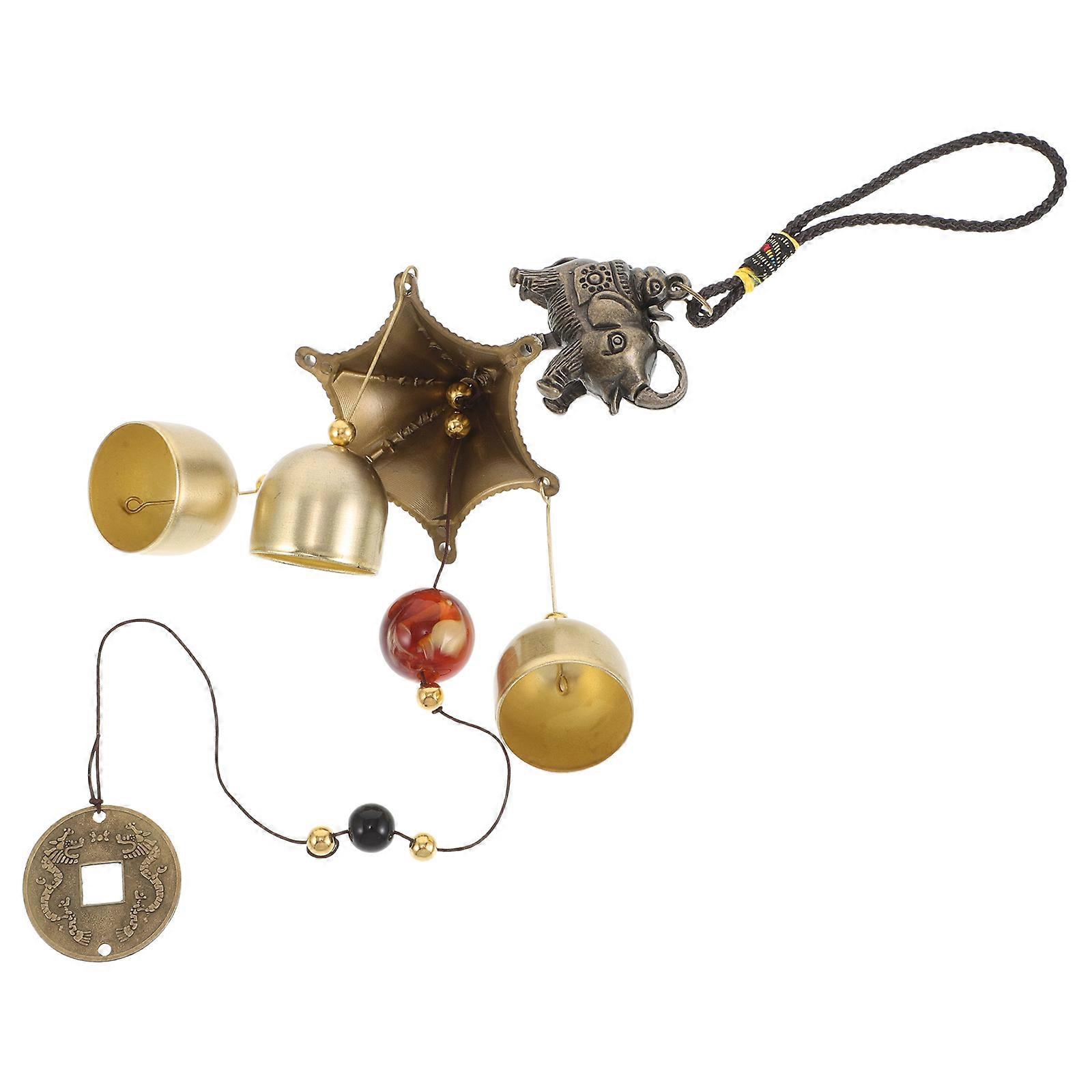 Metal Hanging Wind Chimes for Garden Decoration with Alloy Bells 2Pcs