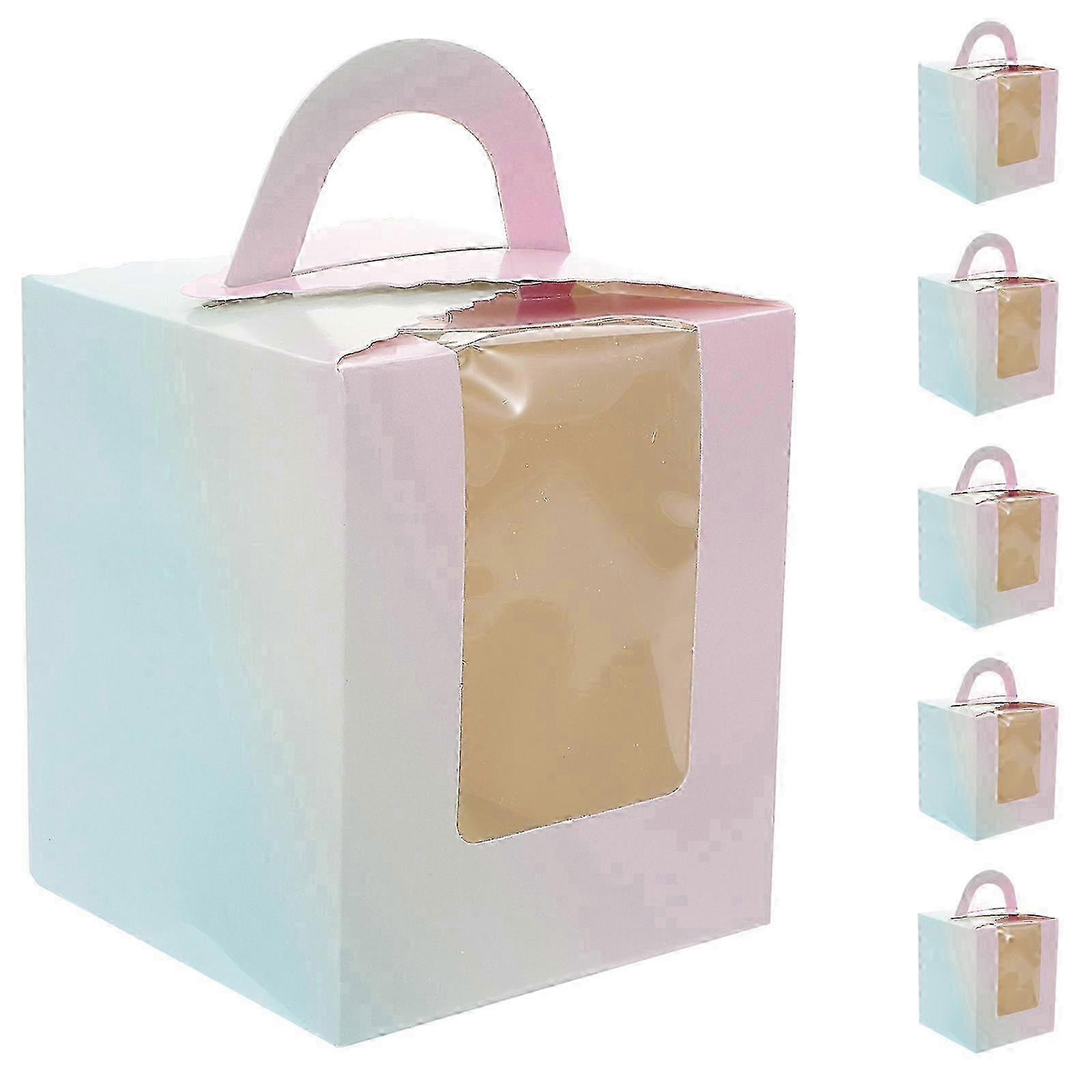 50pcs Bakery Boxes Small Cake Wrapping Boxes Mousse Cake Packing Container