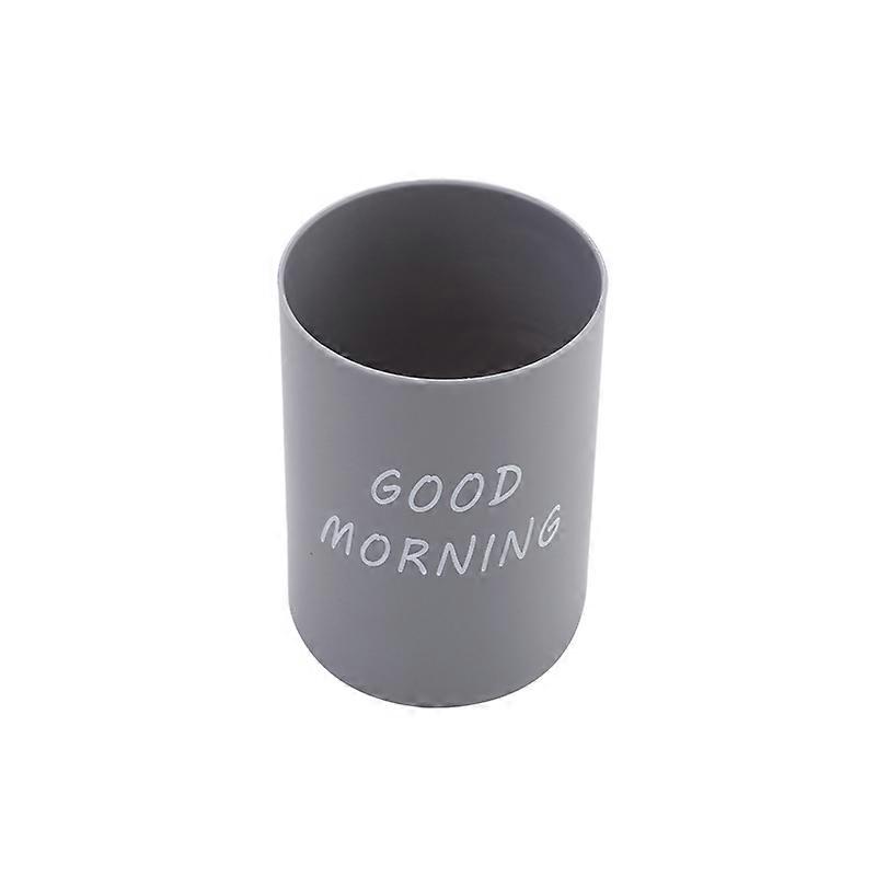 Bathroom Tumblers Portable Couple Toothbrush Washing Mouth Cup Good Morning Plastic Home Hotel Tooth Brush Holder Drinkware Cup
