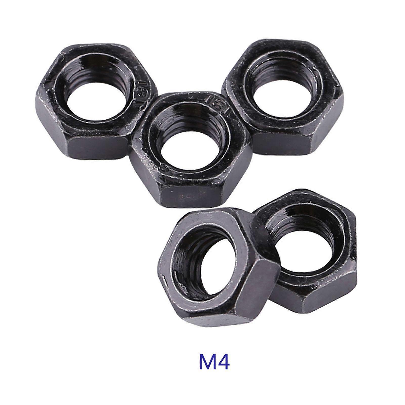 Zinc Plated Carbon Steel Class 8.8 Metric Thread Hex Hexagonal Nuts (M4)