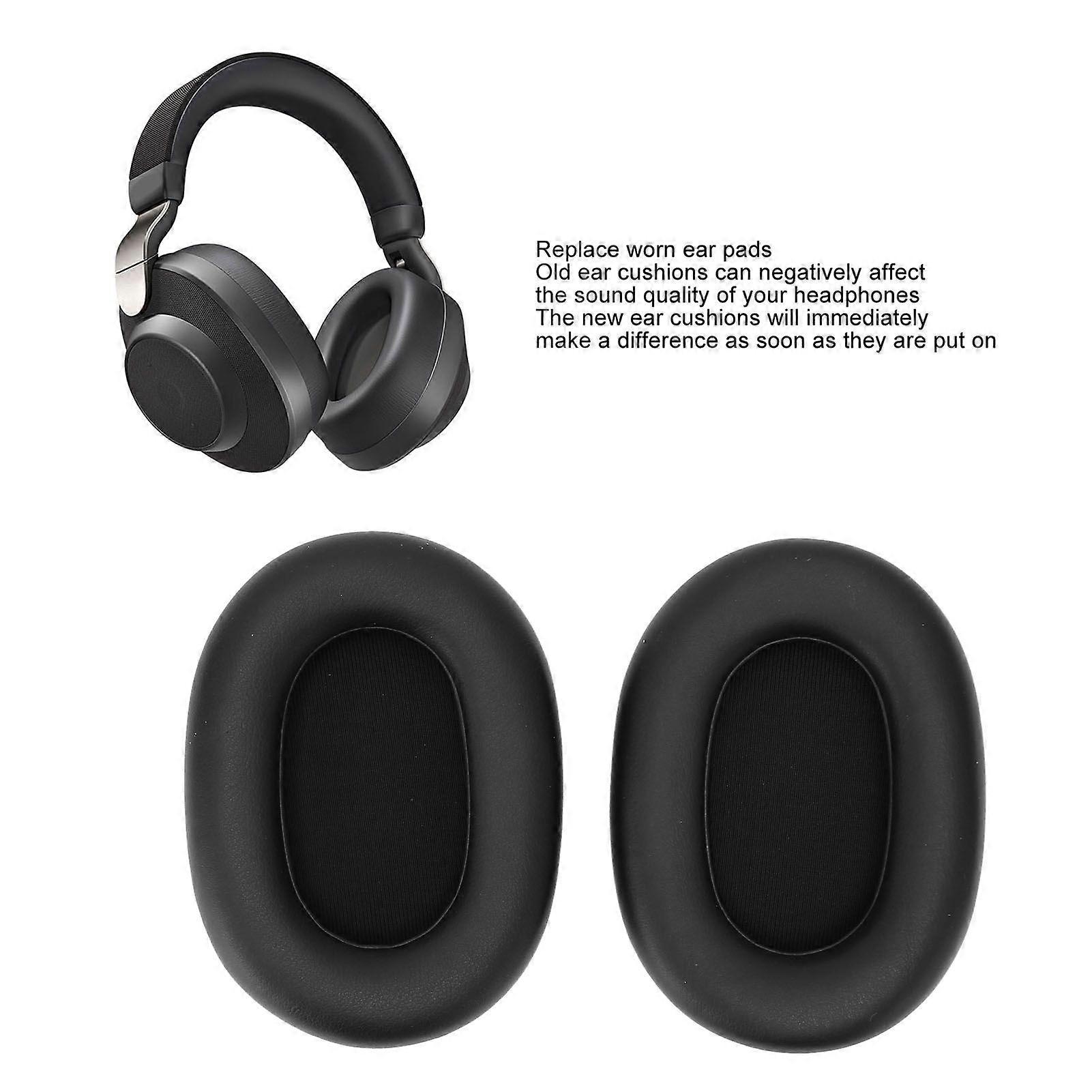 Ear Cushions Replacement Protein Leather Memory Foam Sponge Noise Isolation Ear Pad for Elite 85h Wireless Headset