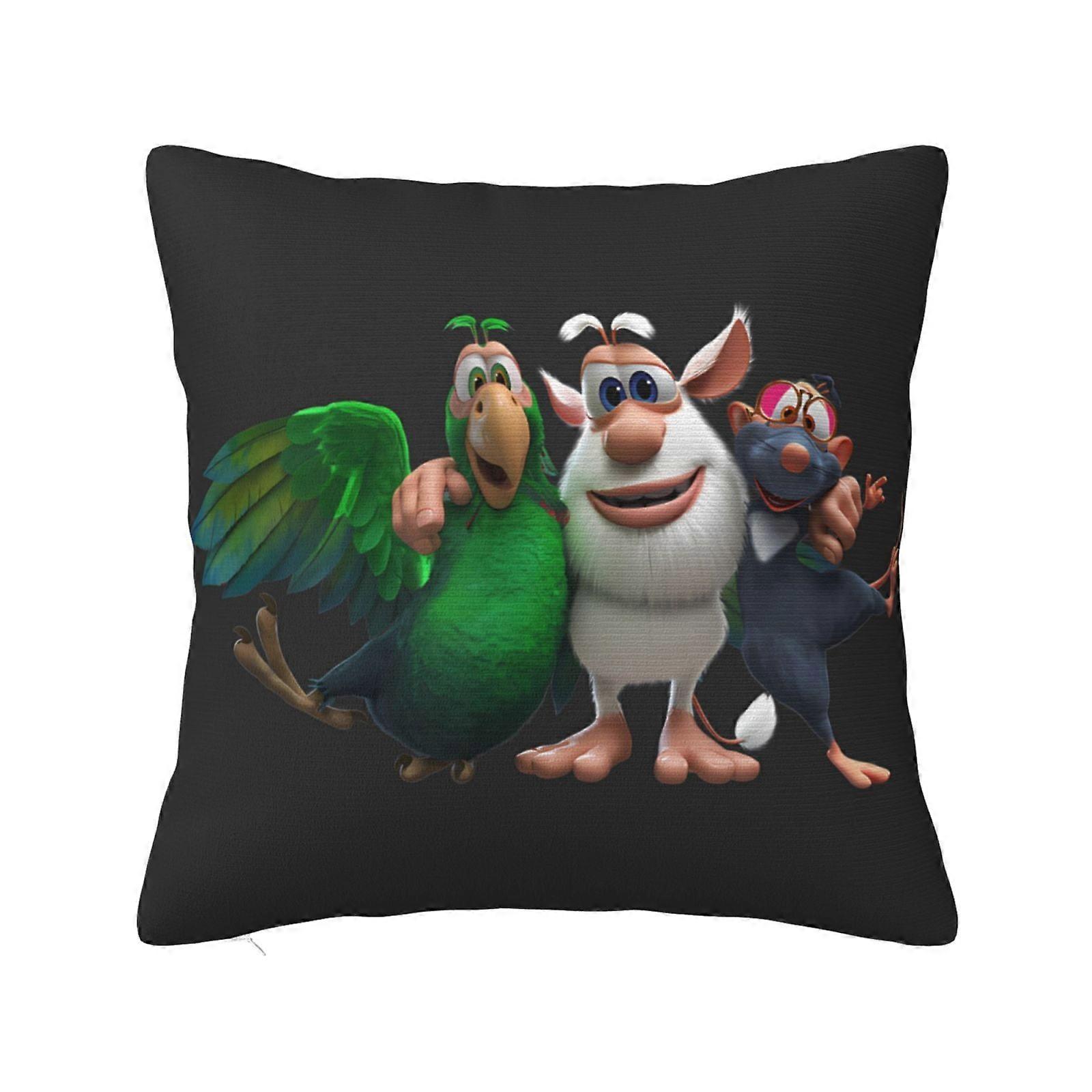 Boobas Super Soft Pillow Case Cover with Zipper for Bedroom, Sofa, Couch,Cozy Fuzzy Pillow Shams for All Seasons Square Pillow