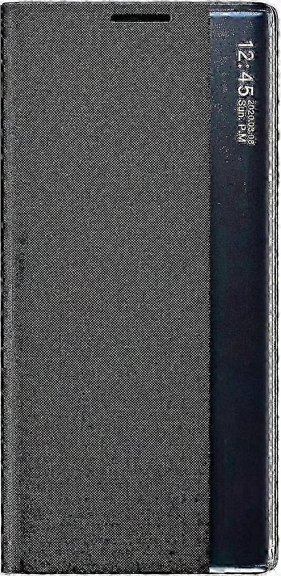 Galaxy S20 FE Leather Flip Cover with Mirror Display Window, Premium Smart View Case