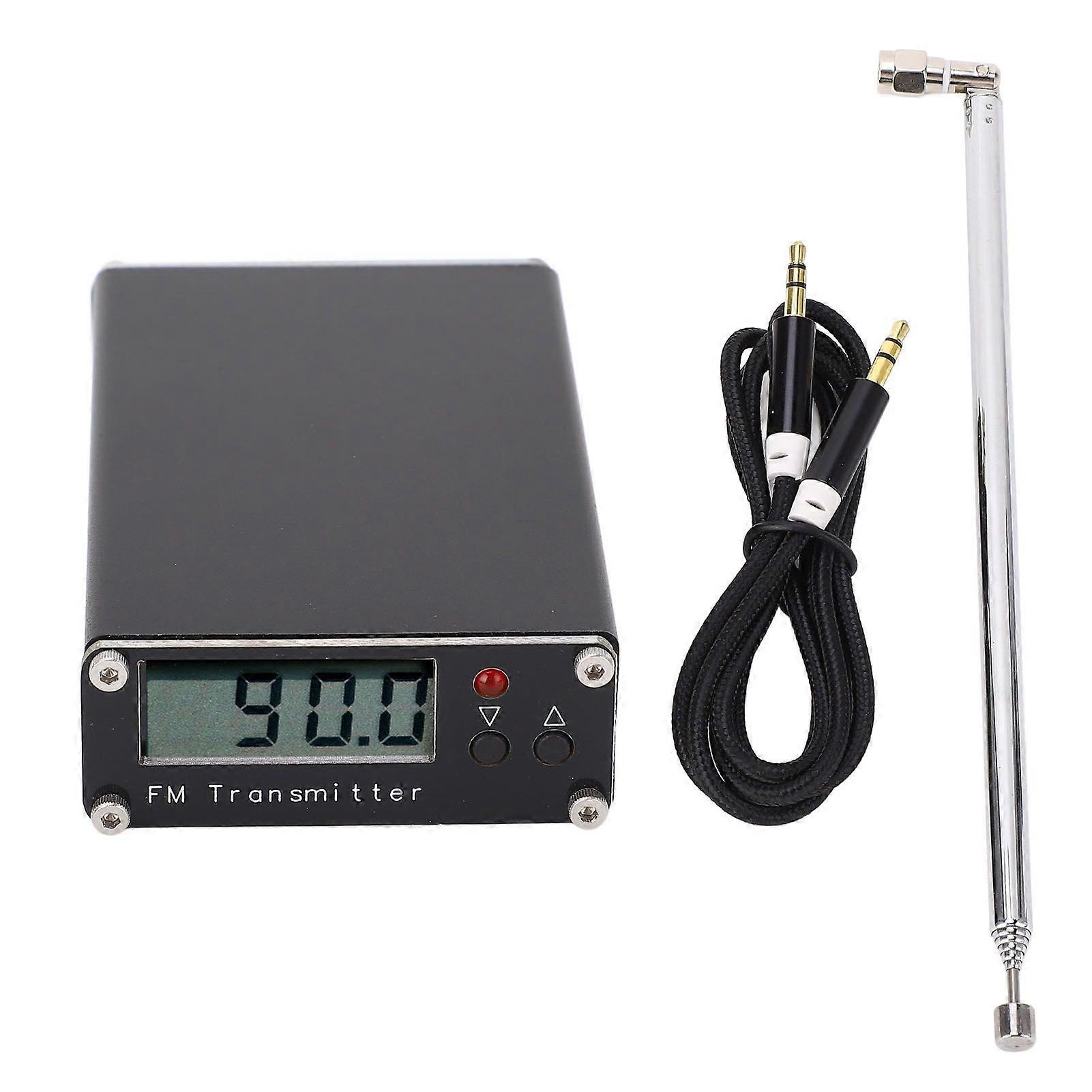 FM Broadcast Transmitter 0.5W 2KM Long Range 76108MHz Shortwave Sound Signal Stereo Station for Car