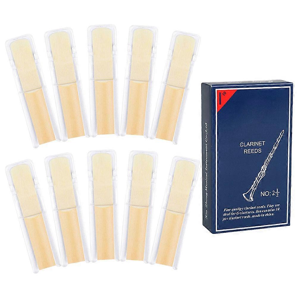 2.5 Clarinet Reeds 10Pcs for Beginner Musical Instrument Parts