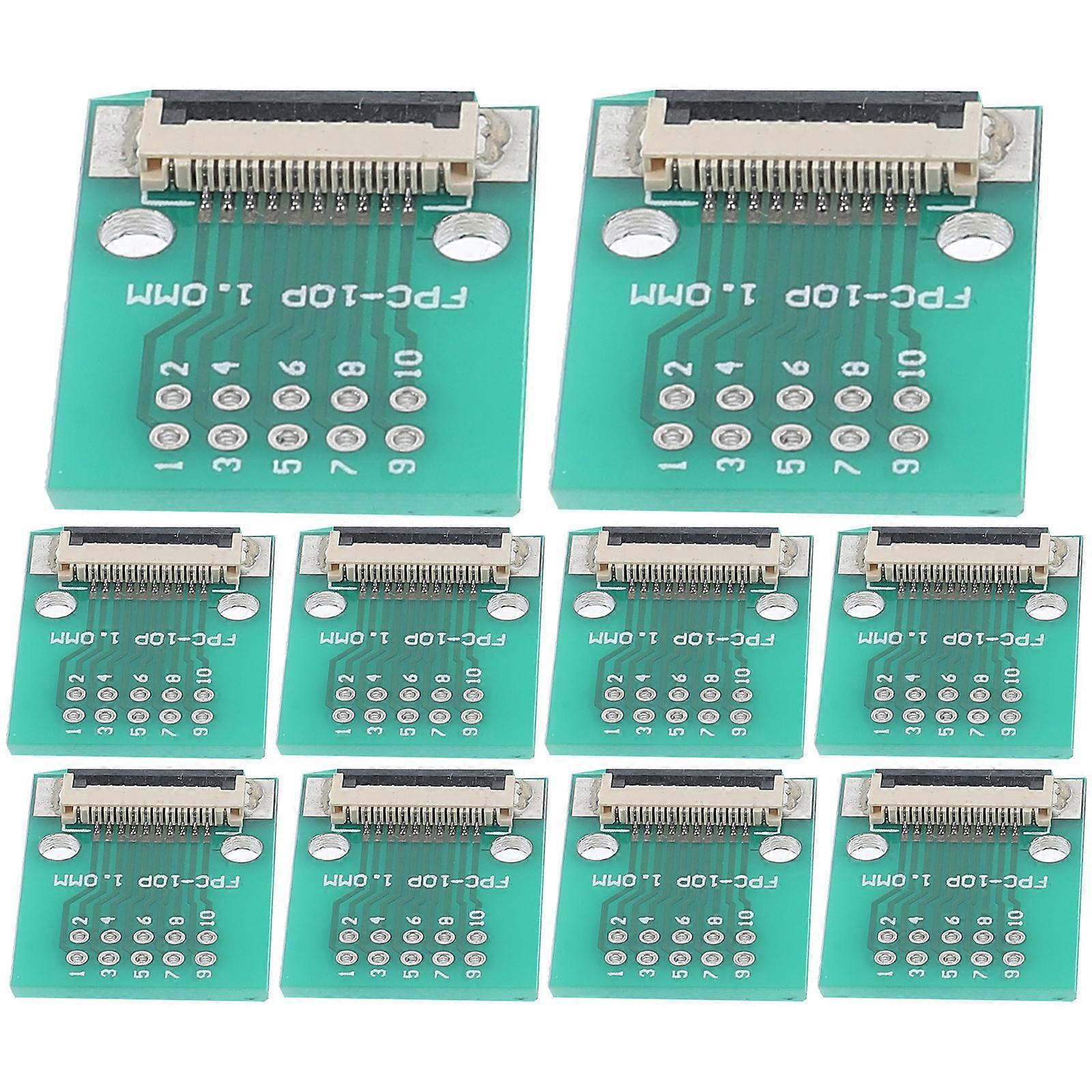 40Pcs Fpc Connector Board for Data Line Use Durable Green PVC Material