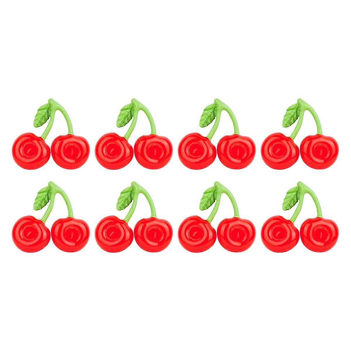 8Pcs Floating Inflatable Cup Holder Swimming Pool Cherry Cup Holder