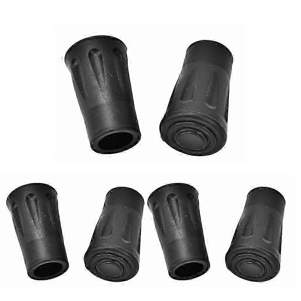 6 Pcs Rubber Trekking Pole Tips for Hiking Replacement 2025