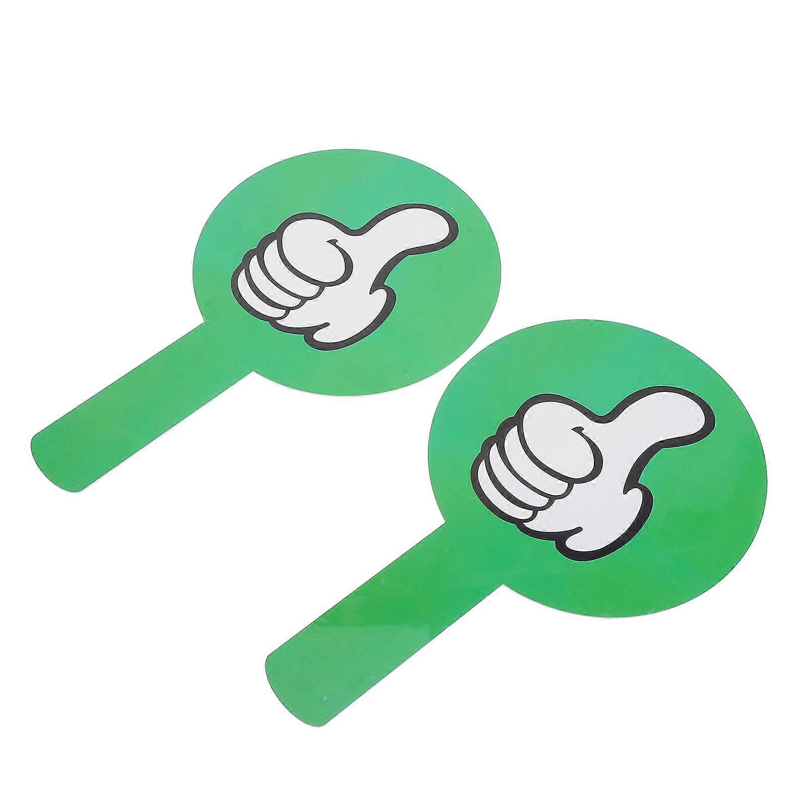 Thumbs Up Down Voting Paddles for Judging with 6Pcs Multi Color Plastic Set