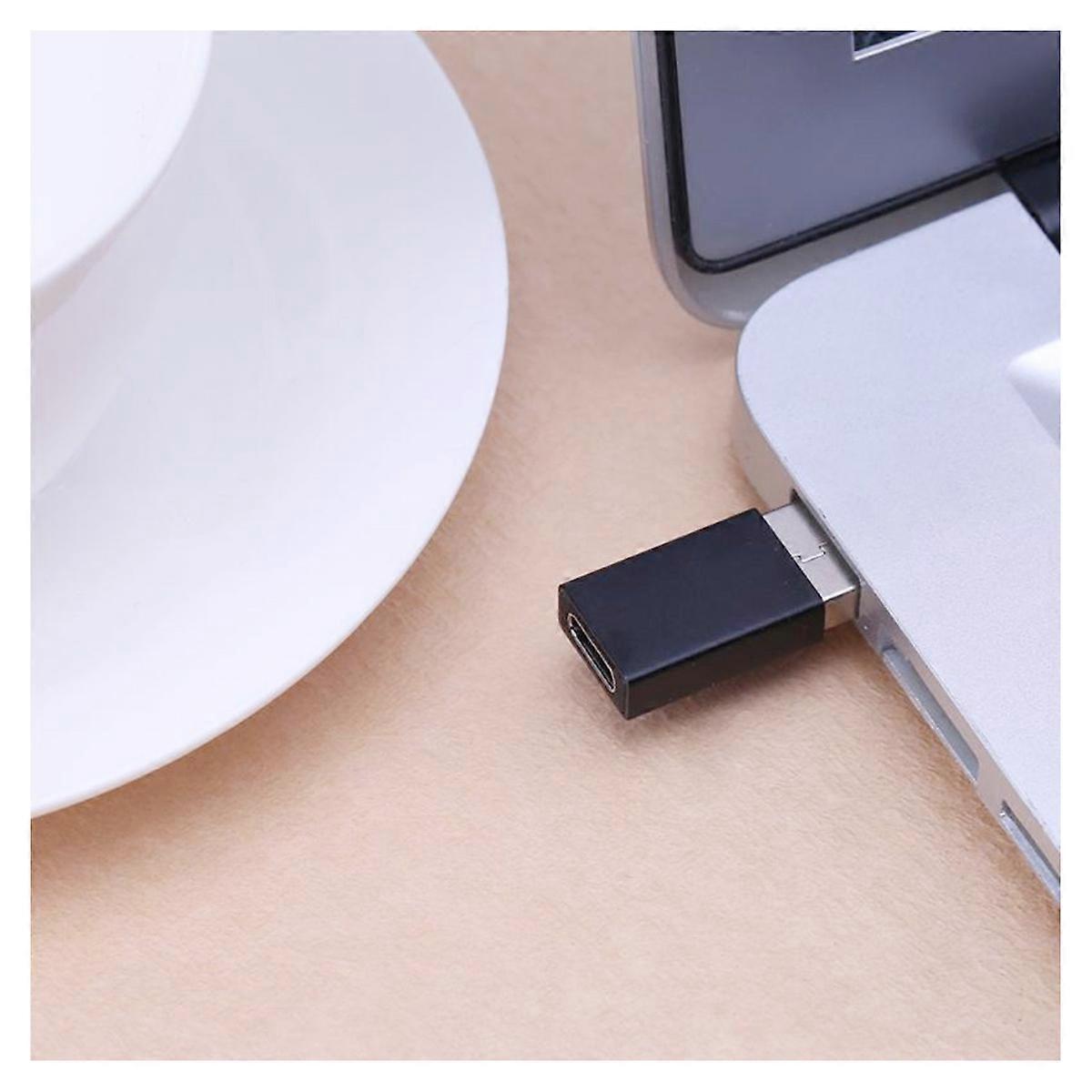 USB Type-C Adapter Male to Female Adapter for Phone 2Pcs White Color