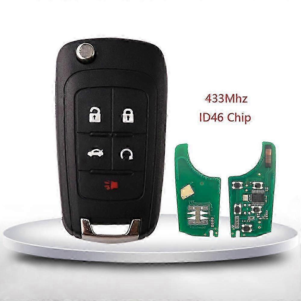 433Mhz 2/3 Buttons Car Remote Key Transponder Chip ID46 For Opel Vauxhall Astra J Corsa E Insignia Zafira C 2009-2016