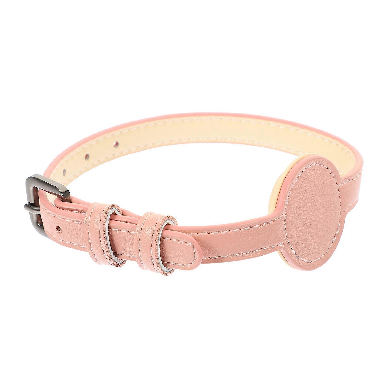 Cat Tracer Collar Portable Cat Collar with Tracer Case 5Pcs in Pink Color