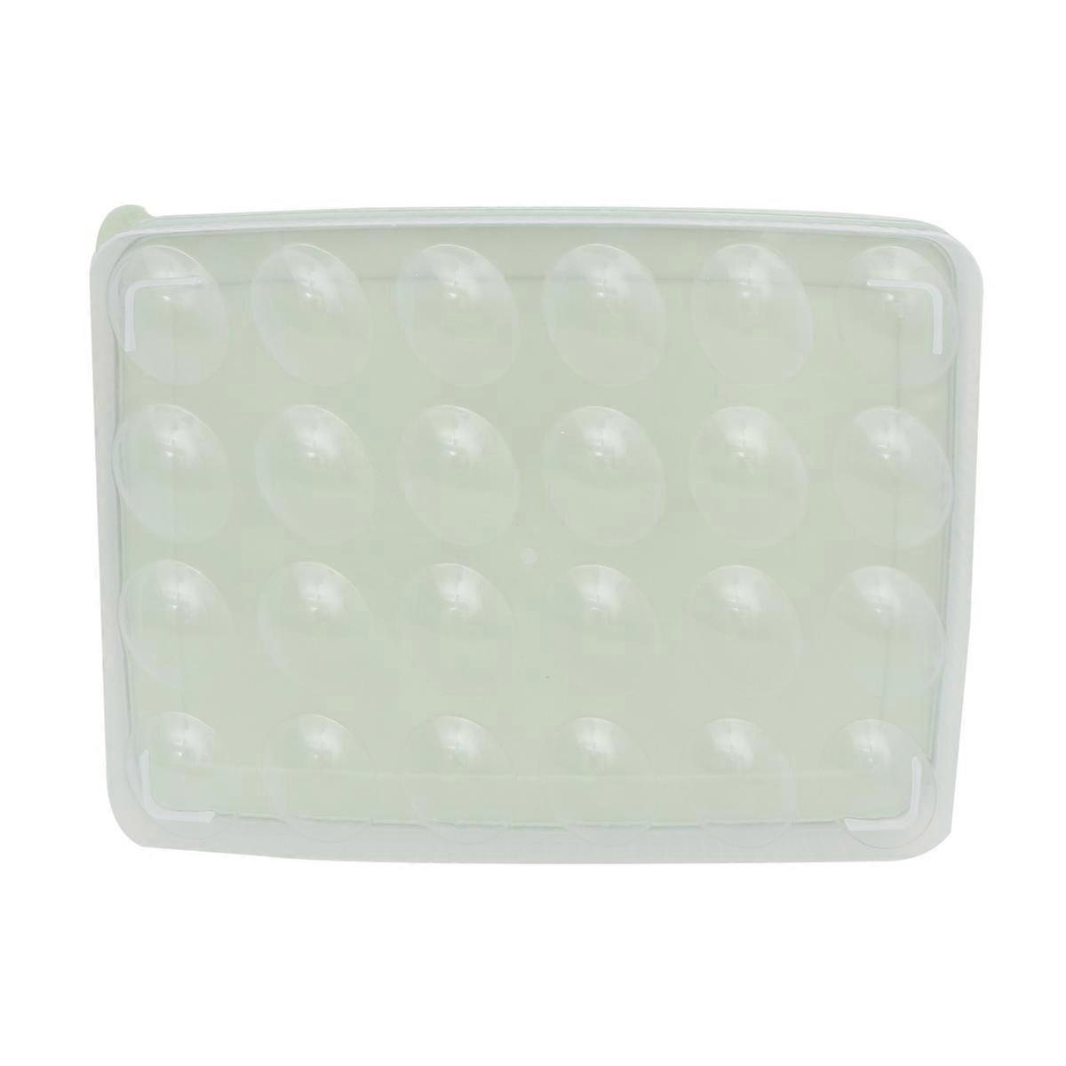 Egg Holder Storage Box for Storage 24 Egg Holder Shockproof Container Green