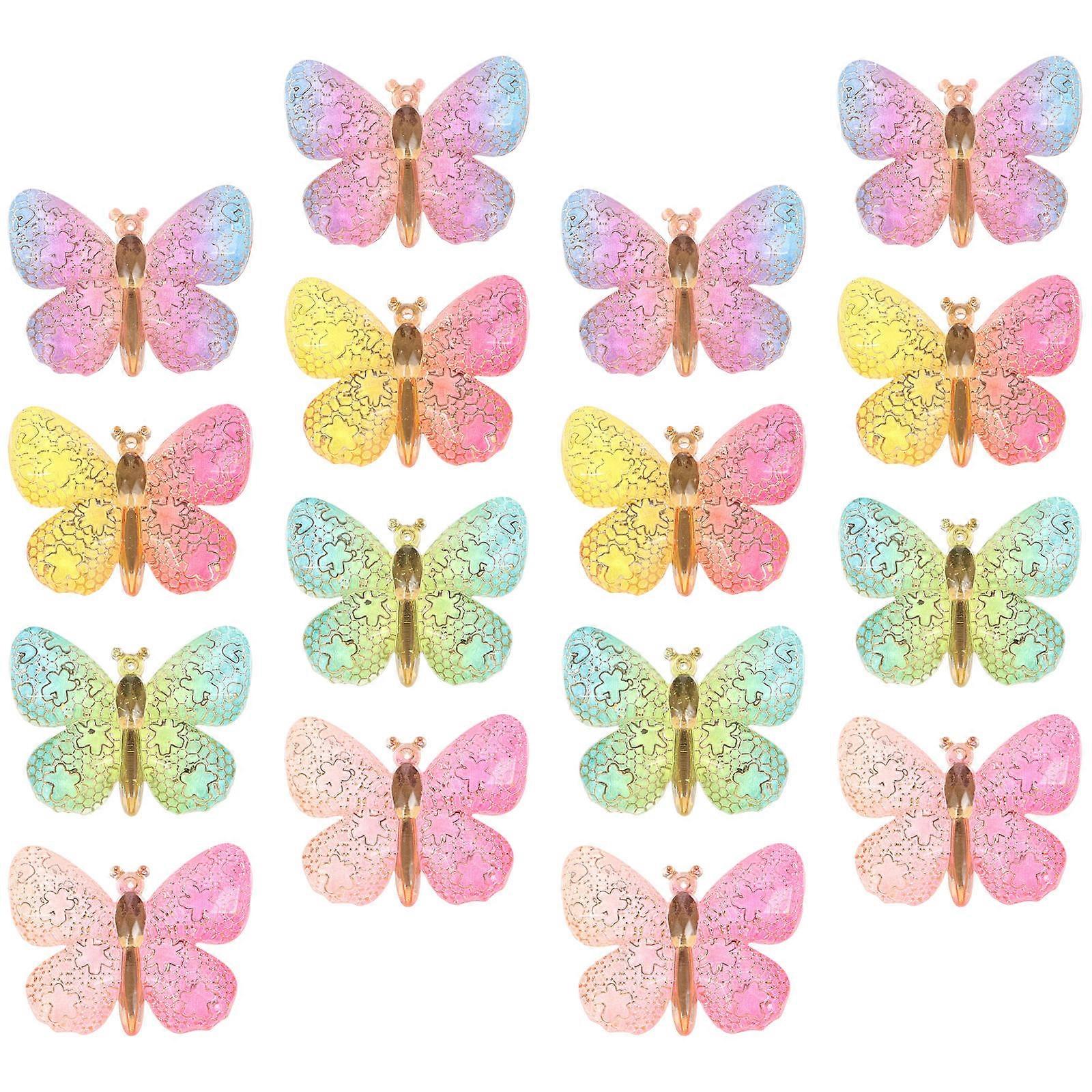 Butterfly Charms Flatback Butterfly Decor for Crafting 200Pcs
