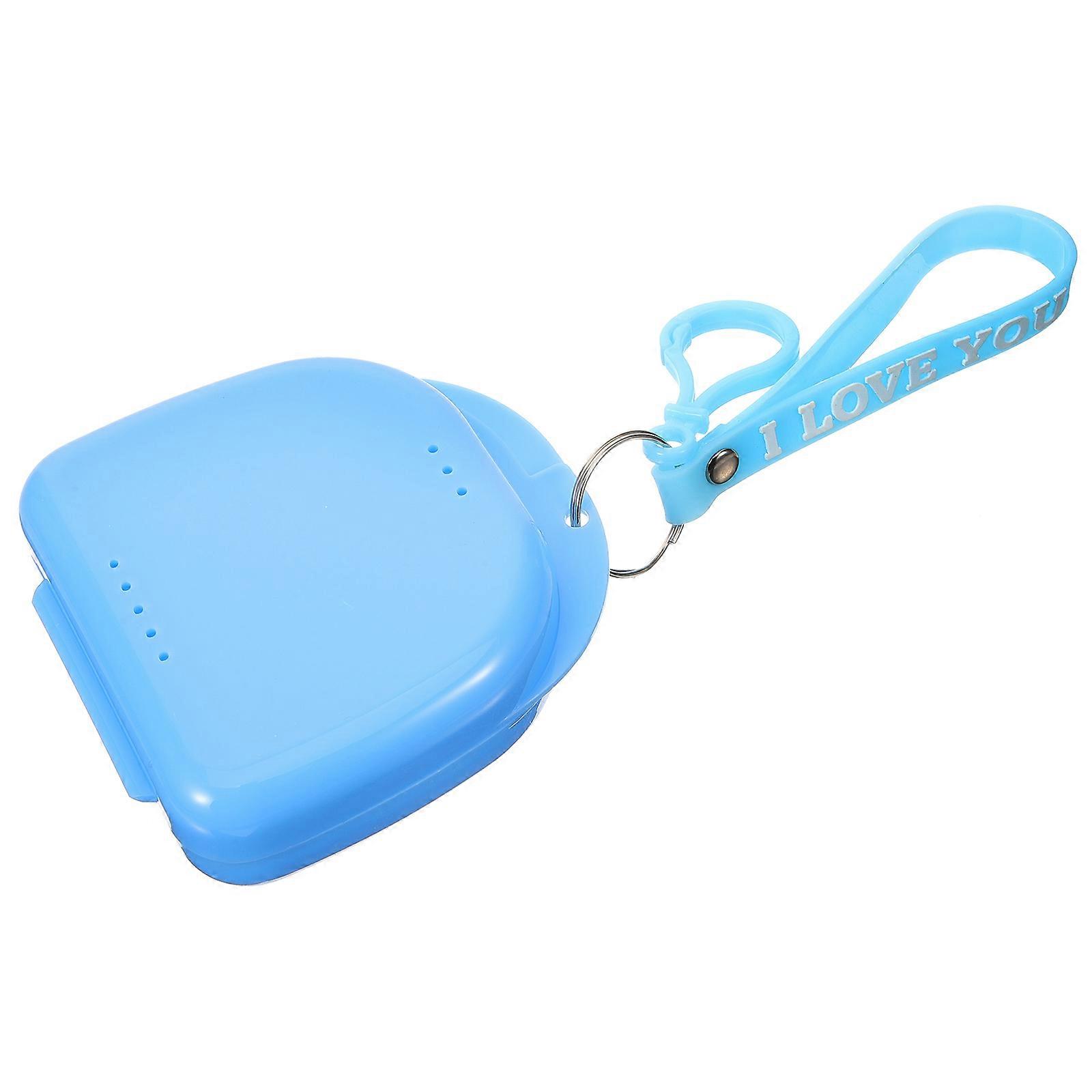 Travel Retainer Case Plastic Denture Case for Storage 3Pcs Mouth Guard Box