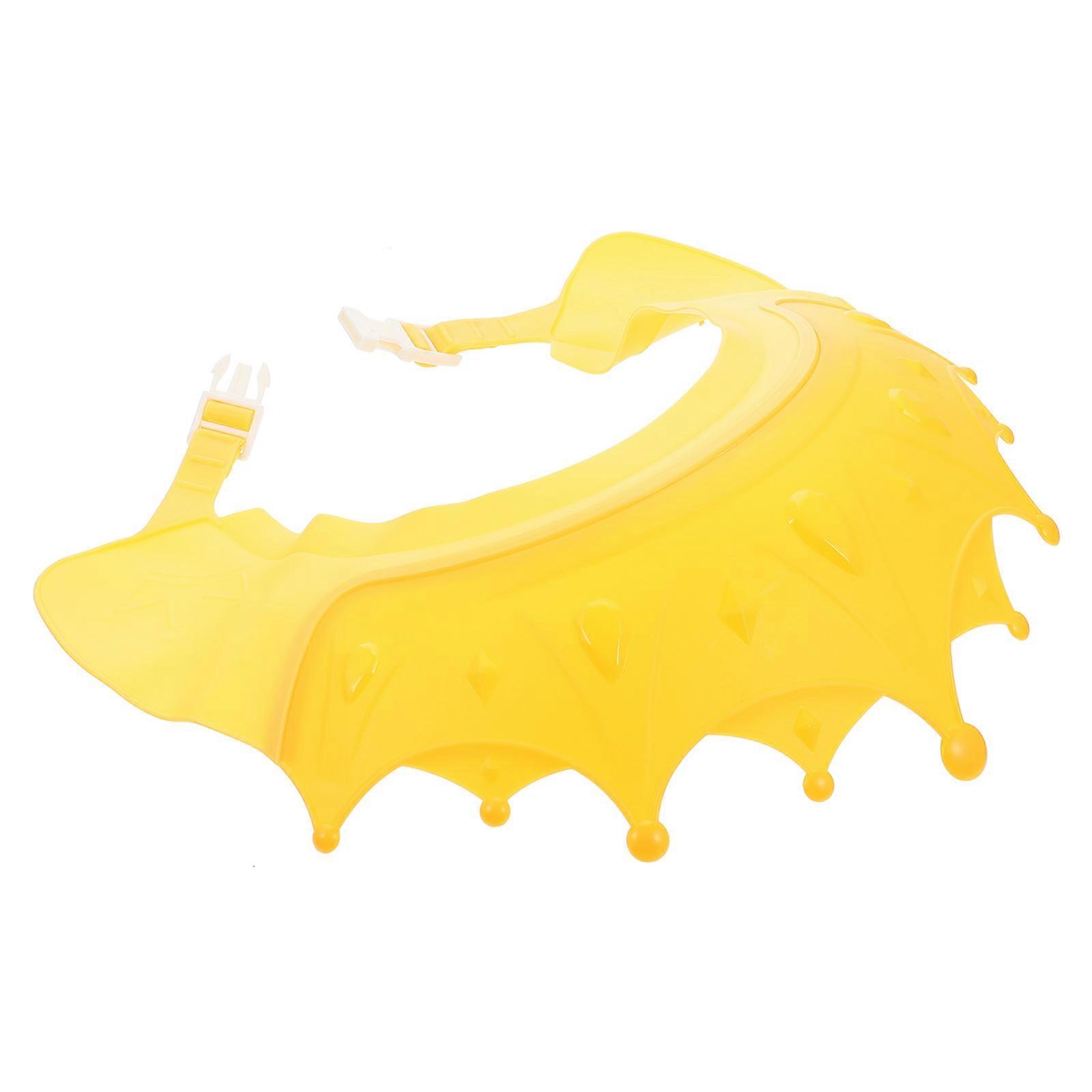 Yellow Baby Hair Shower Hat for Bath Use 2Pcs Waterproof Hat