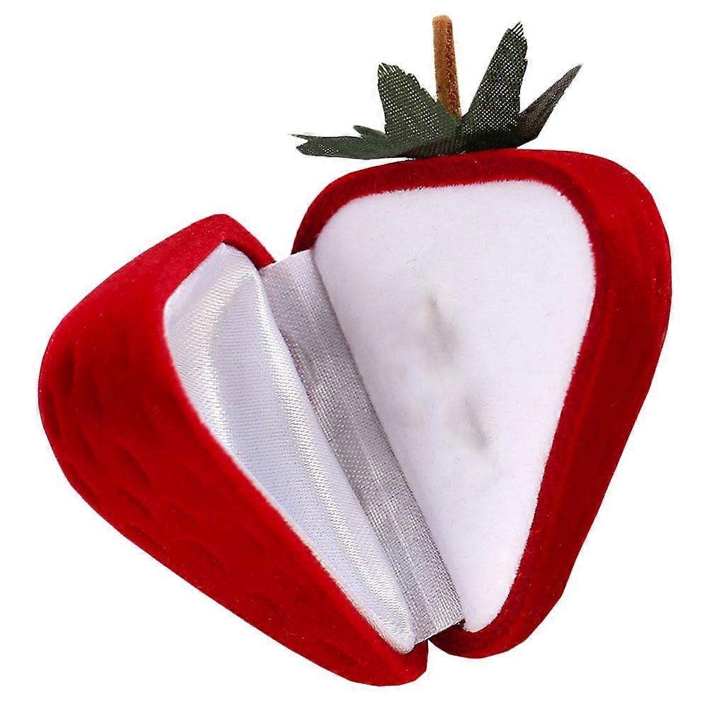 Jewelry Gift Case for Storage Use 3Pcs Red Ring Necklace Boxes