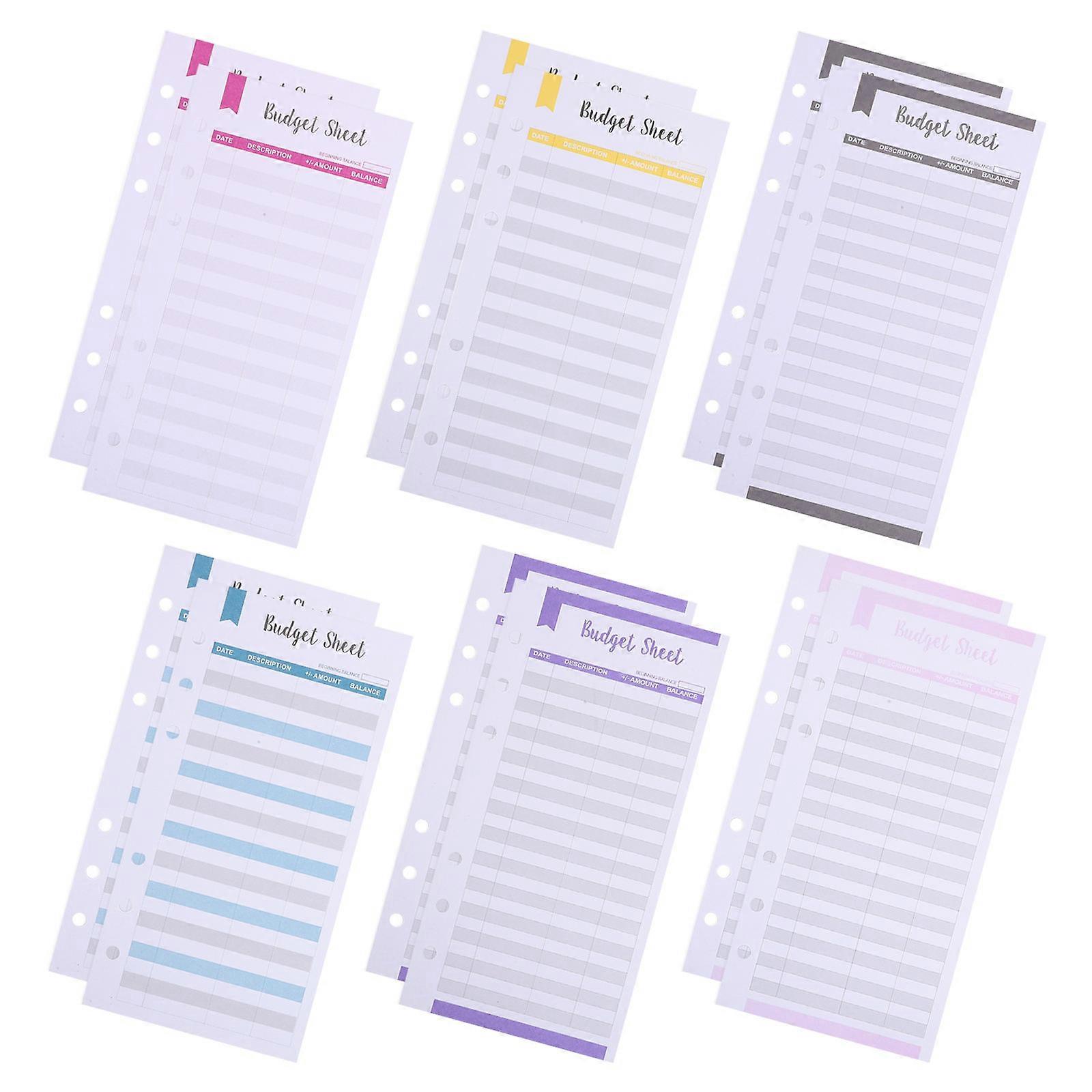 Budget Sheets Expense Tracker for 288Pcs Money Tracker Budget Inserts