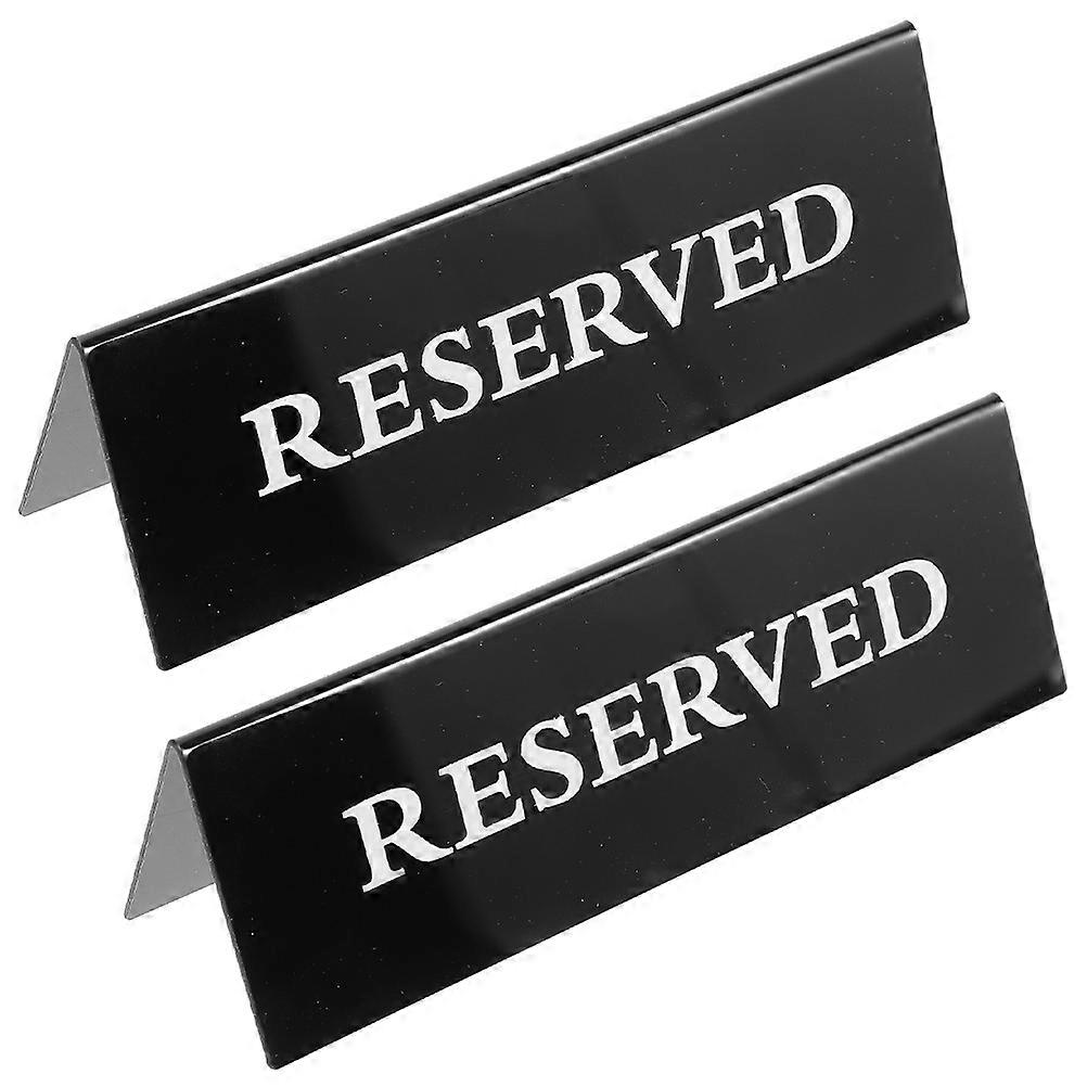 Decorative Table Reserved Sign for Restaurant Reusable 10Pcs Acrylic
