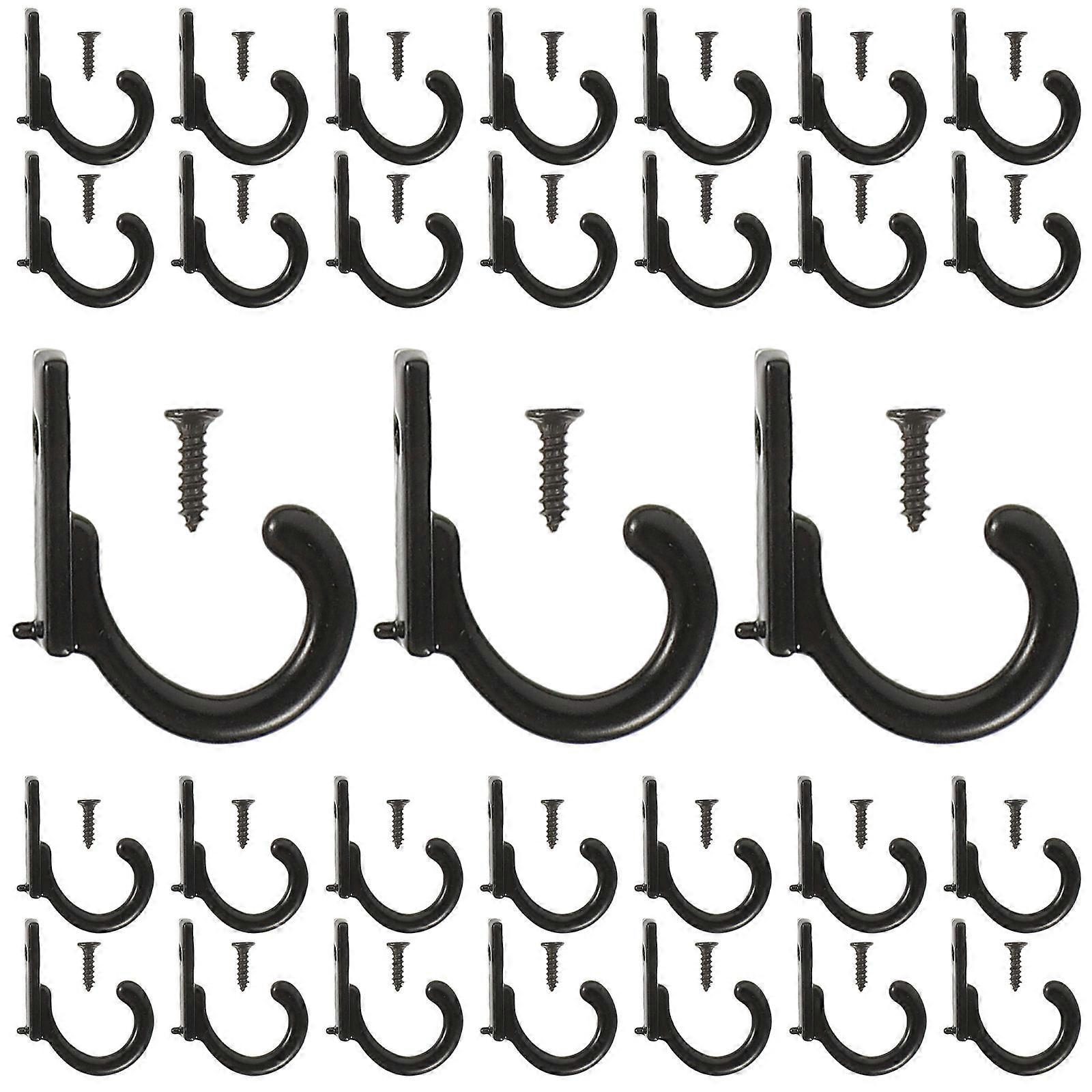 Wall Mounted Key Hook for Hanging 232Pcs Rustic Coffee Cup Holder Black Hooks