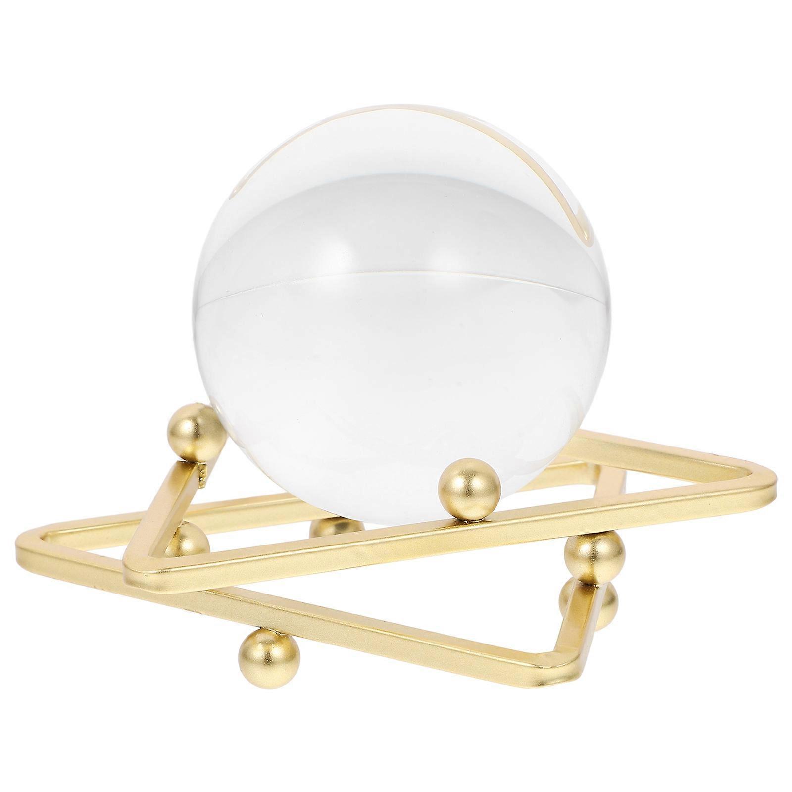 Décoration de bureau : lot de 2 boules de cristal multicolores à fixation stable