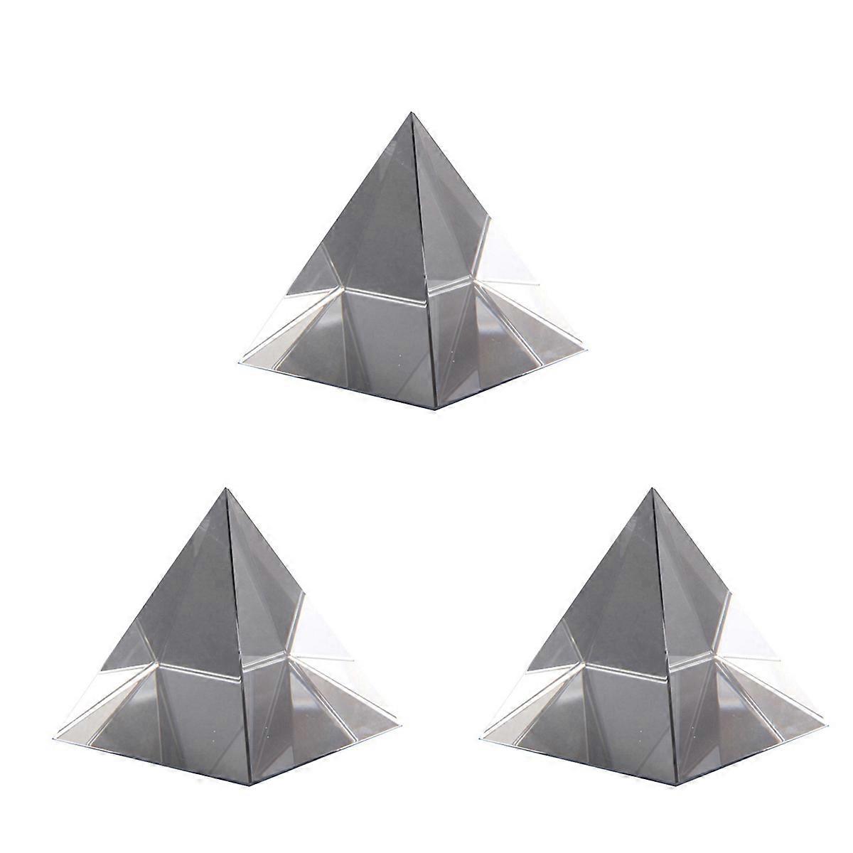 Prism Optical Glass Pyramid 40mm High Rectangular Polyhedron