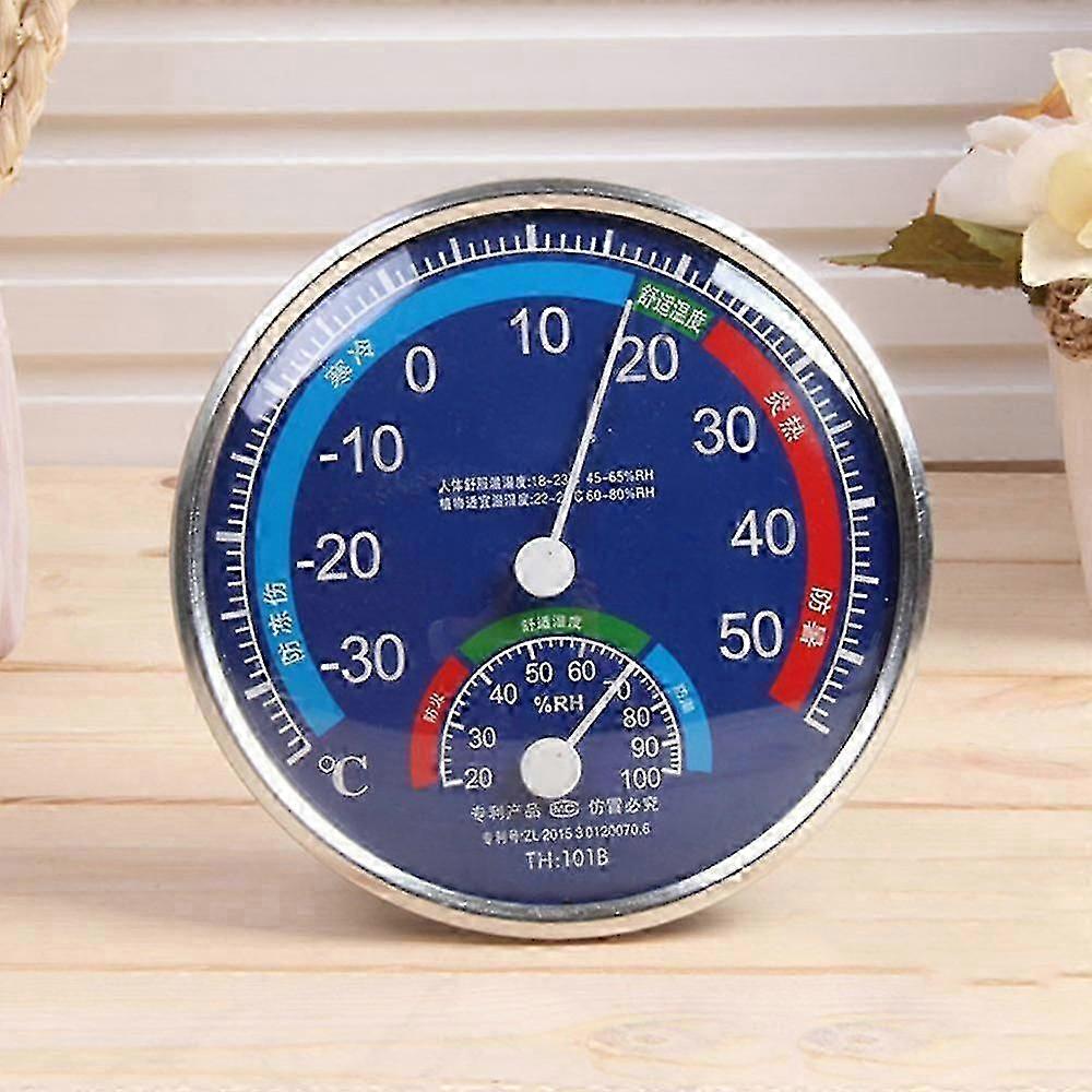 1pc Indoor Digital Humidity Meter Thermometer Room Round Dial Analog Indoor Hygrometer