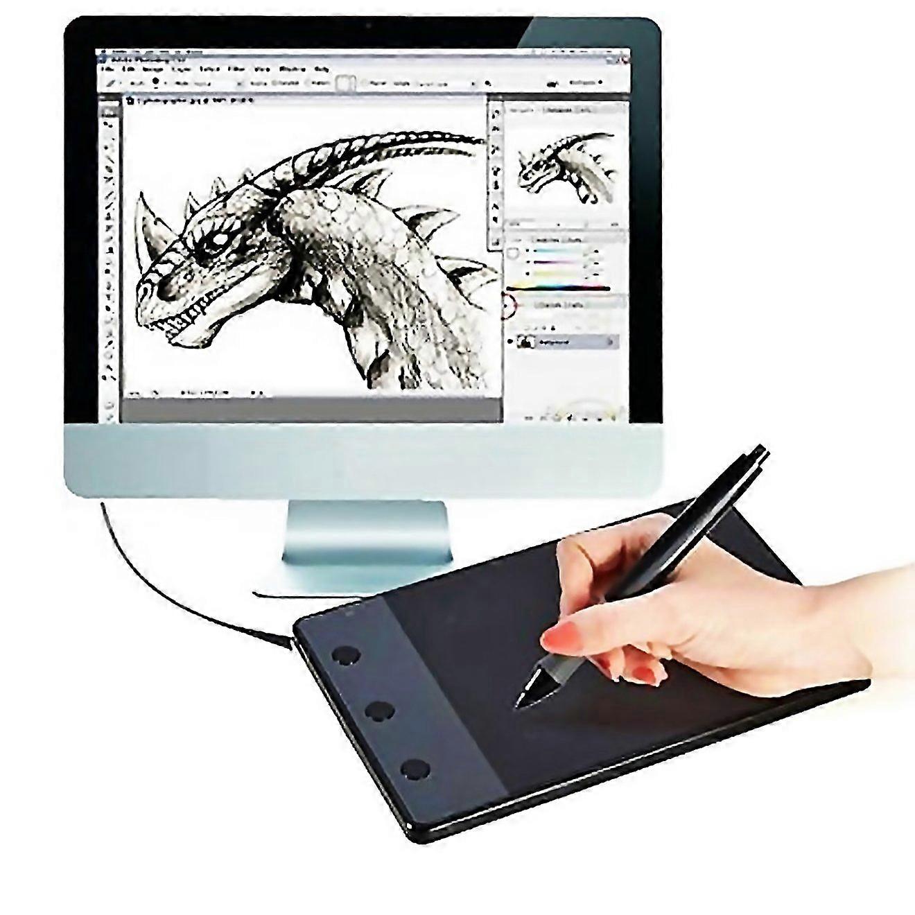 For Huion H420 Computer Input Device 417 X 234 Inch 4000lpi Drawing Tablet Drawing Board With