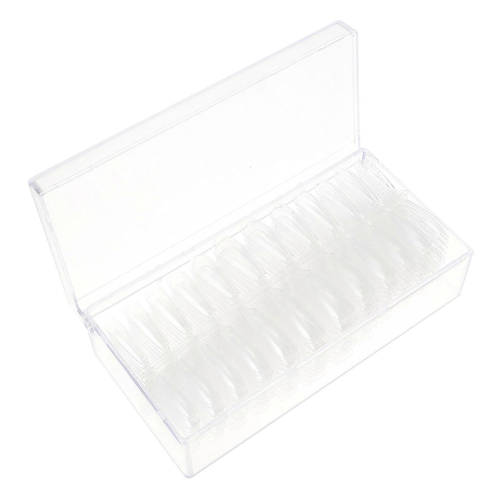 Clear Artificial Nail Tips 504Pcs Full Cover Nails Designed For Women And Home Users Square End Perfect For Daily Use And Weekend Dating