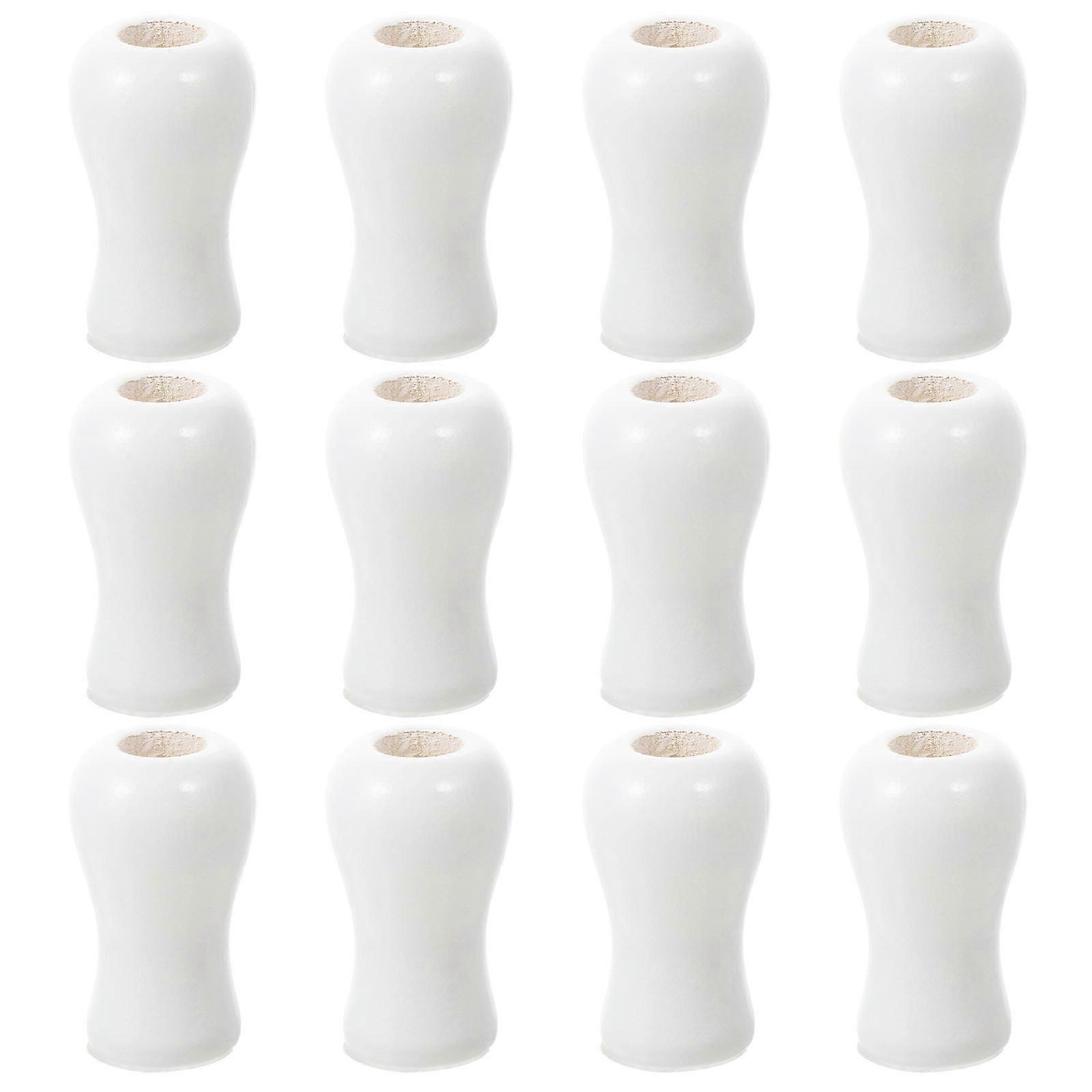 Wood Cord Knobs Window Blind Cord Tassels for Decoration 12Pcs