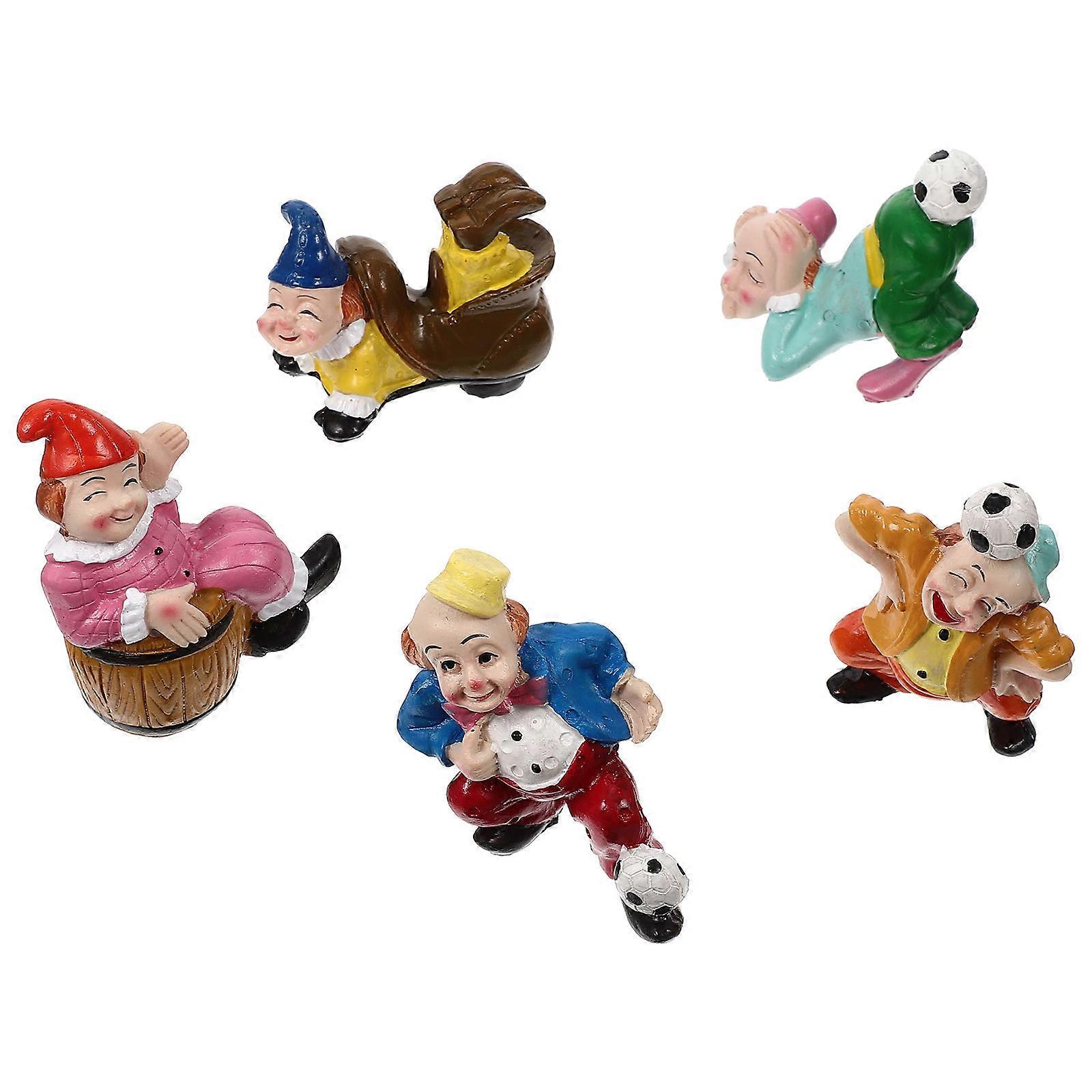 Mini Clown Ornaments Clown Shape Décor For Festival And Party Atmosphere Enhancement 15Pcs