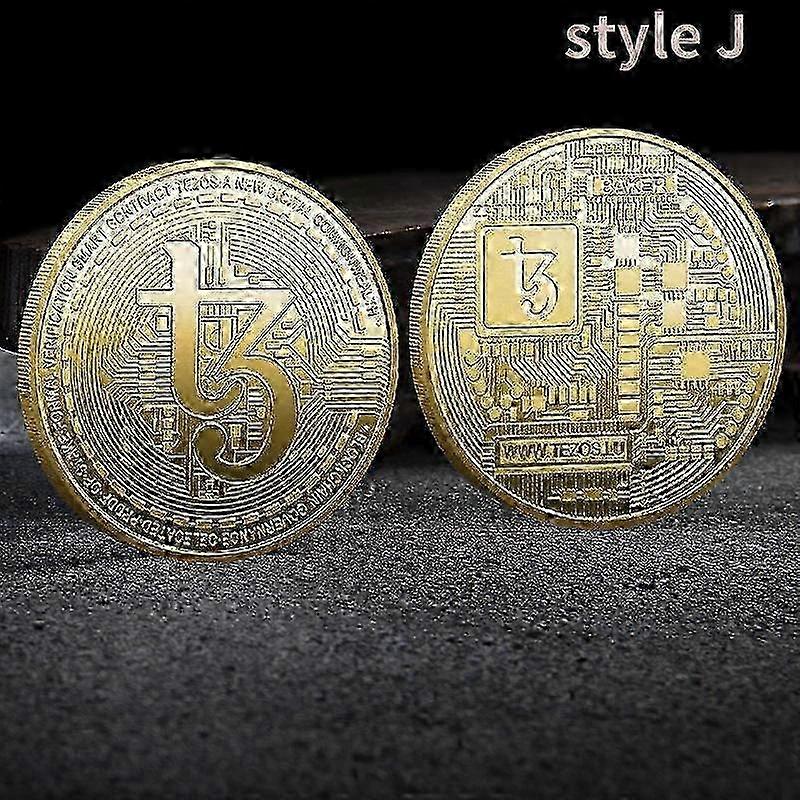 Collectible Cryptocurrency Coins Yes No Golden Dogecoin Xrp Cardano Shiba Inu Bitcoin for Coin Collector 25-26