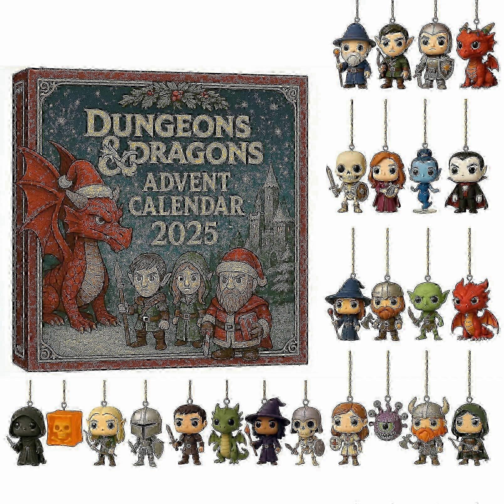 Advent Calendar Dungeons & Dragons Advent Countdown Calendar Blind Box 25-26