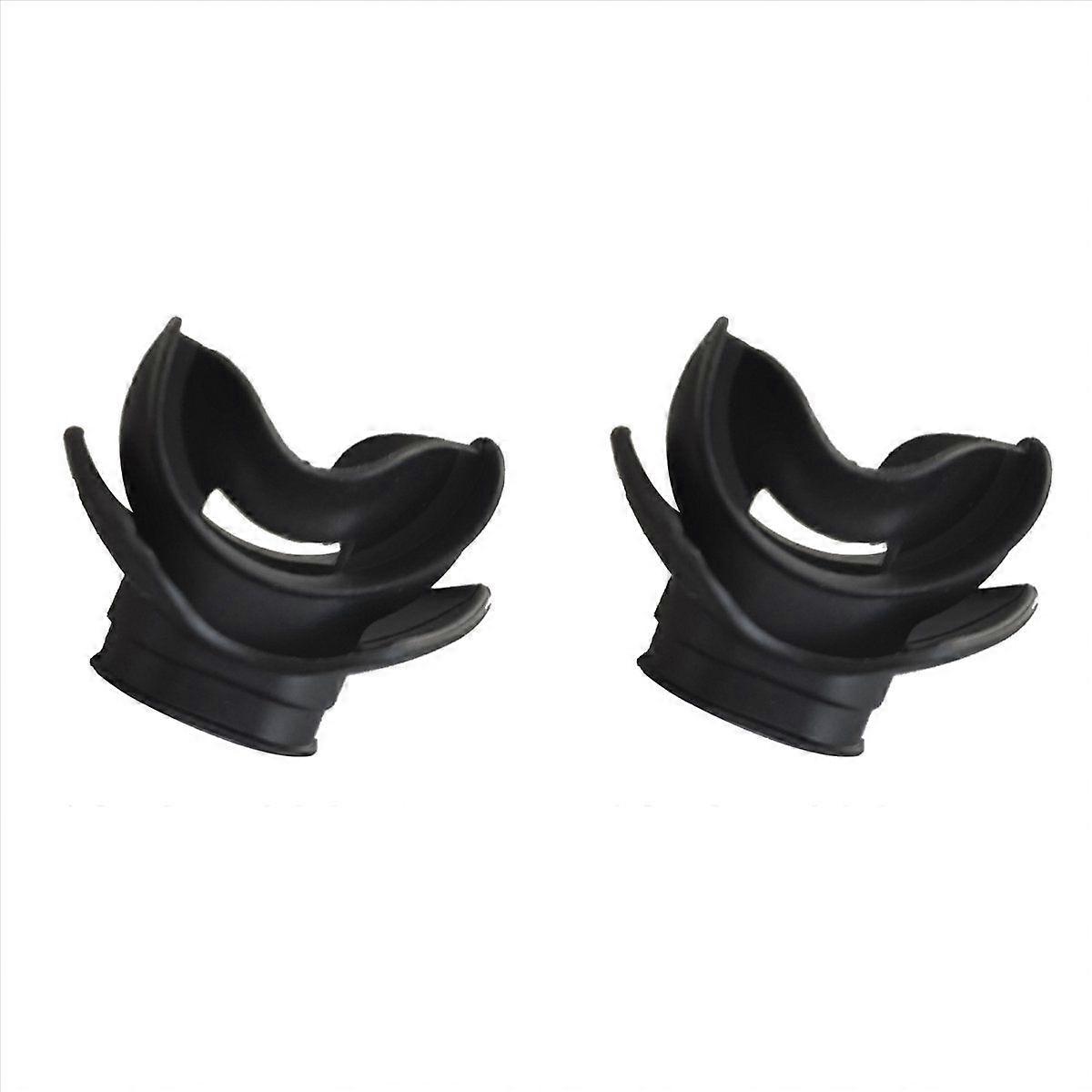 Moldable Silicone Diving Bite Mouthpiece Regulator Black