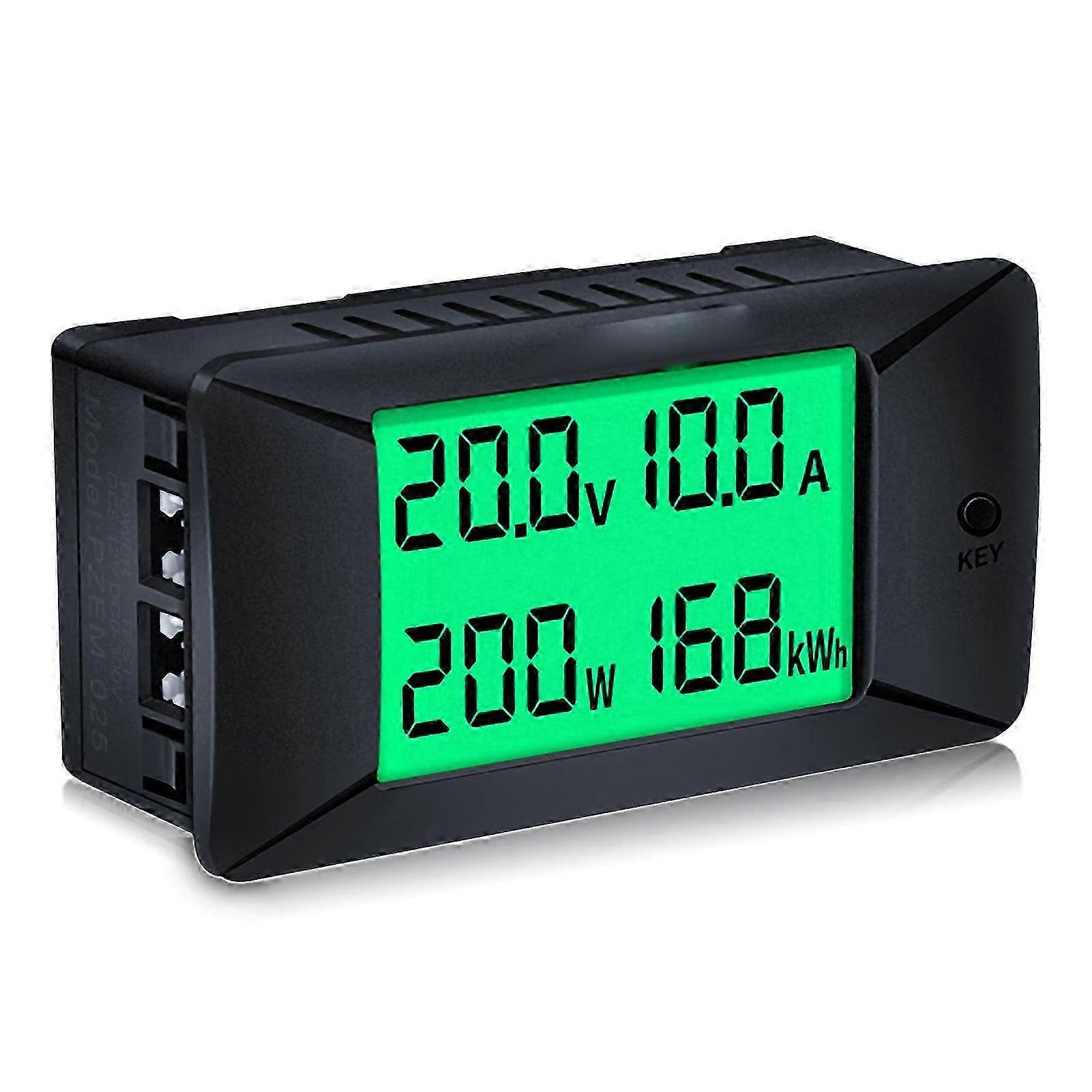 DC Digital Display Current Voltage Meter Voltmeter Ammeter 0300V 50A Power Energy Consumption Test Meter