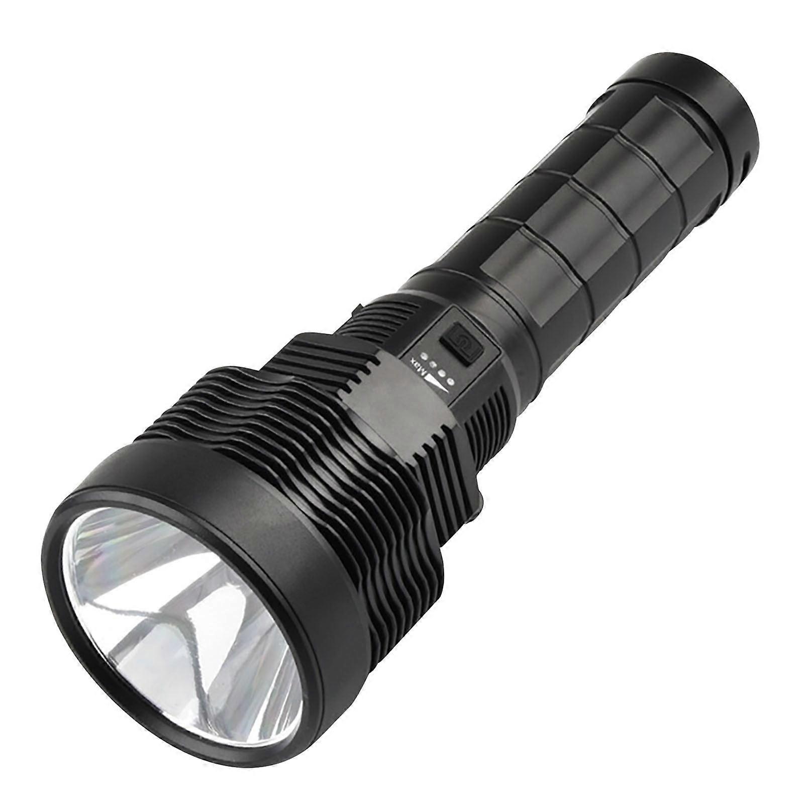 WQQZJJ Outdoor Lights New Super Large Light Cup USB Charging Capacity Display Strong Light Outdoor Patrol Detection Flashlight