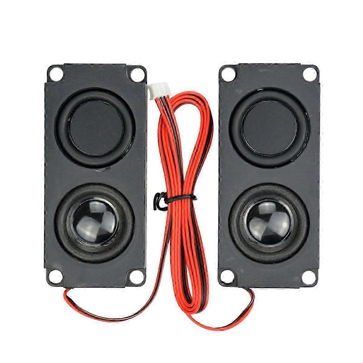 2Pcs Compact Square Speakers Sound System 45100 Speaker Ideal for Home Audio & Portable Use