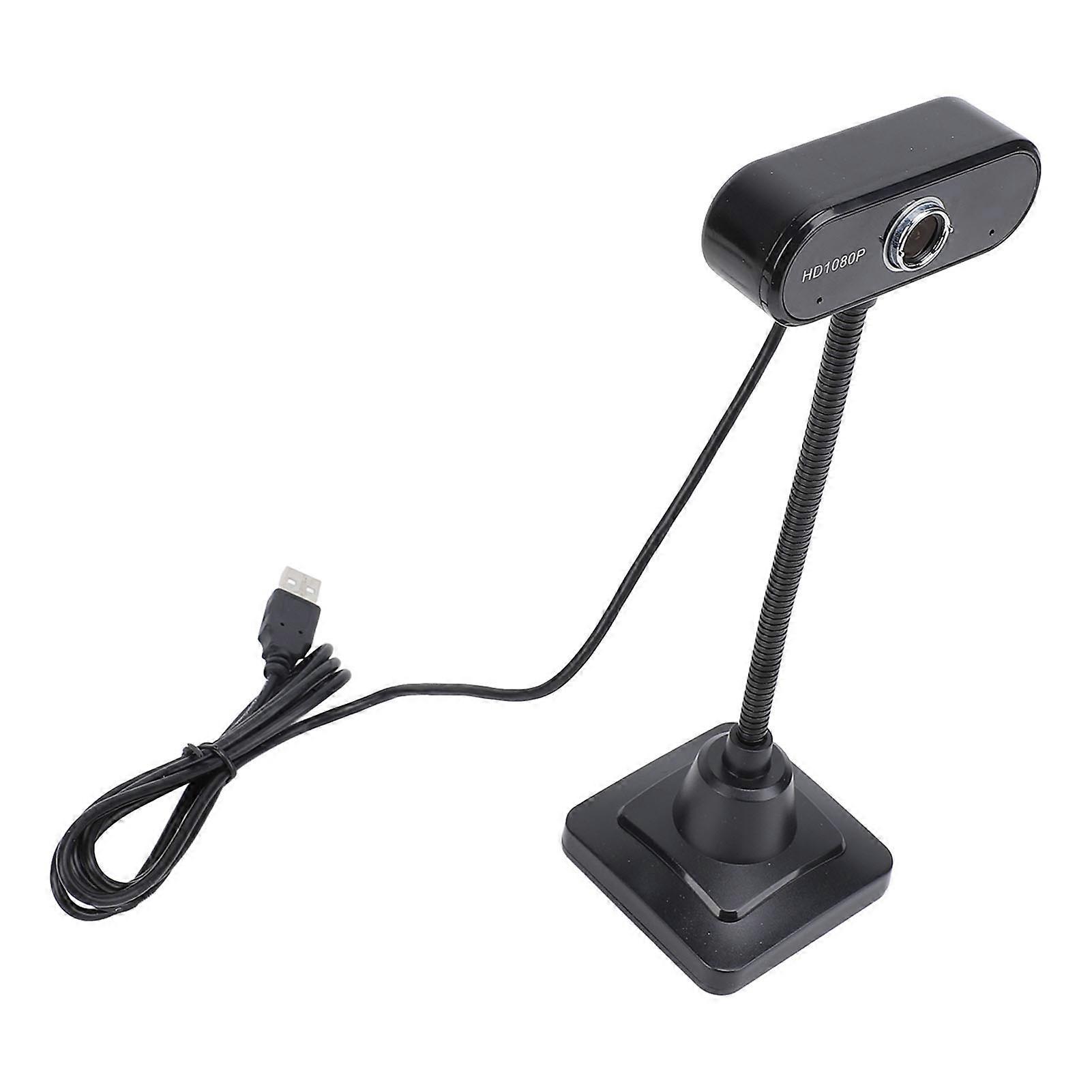 Web Camera with 3 Meter Omnidirectional Noise Reduction Microphone 1080P Wide Angle USB Computer Camera for Win7 Win8 Win10 Vista 