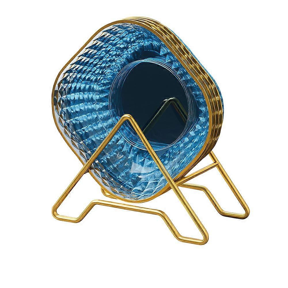 Multipurpose High-end Bone Plate Golden Edge Reusable Fruit Plate Stackable with Rack Snack Plate Dining Table