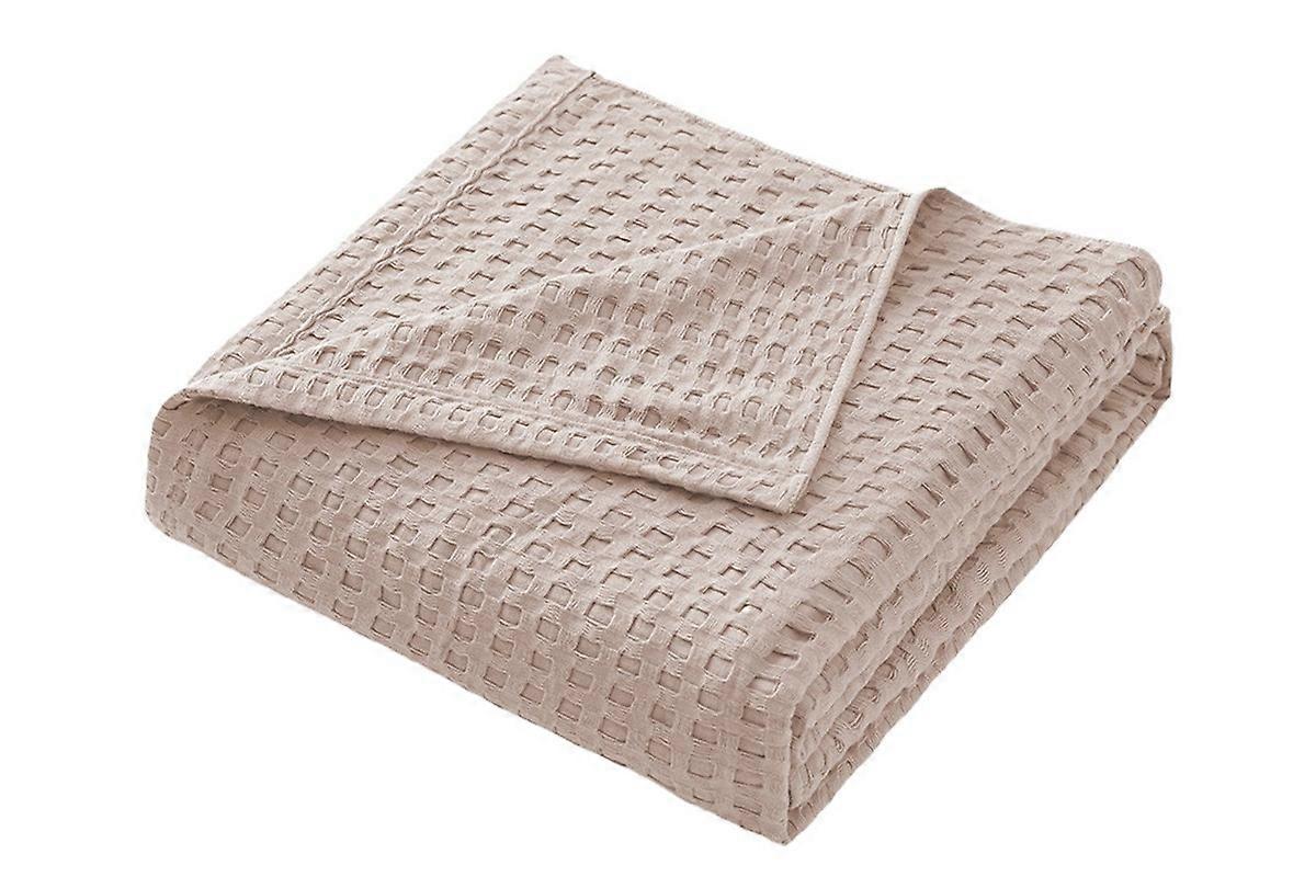Ultra Soft Waffle Weave Blanket Washed Lightweight Breathable